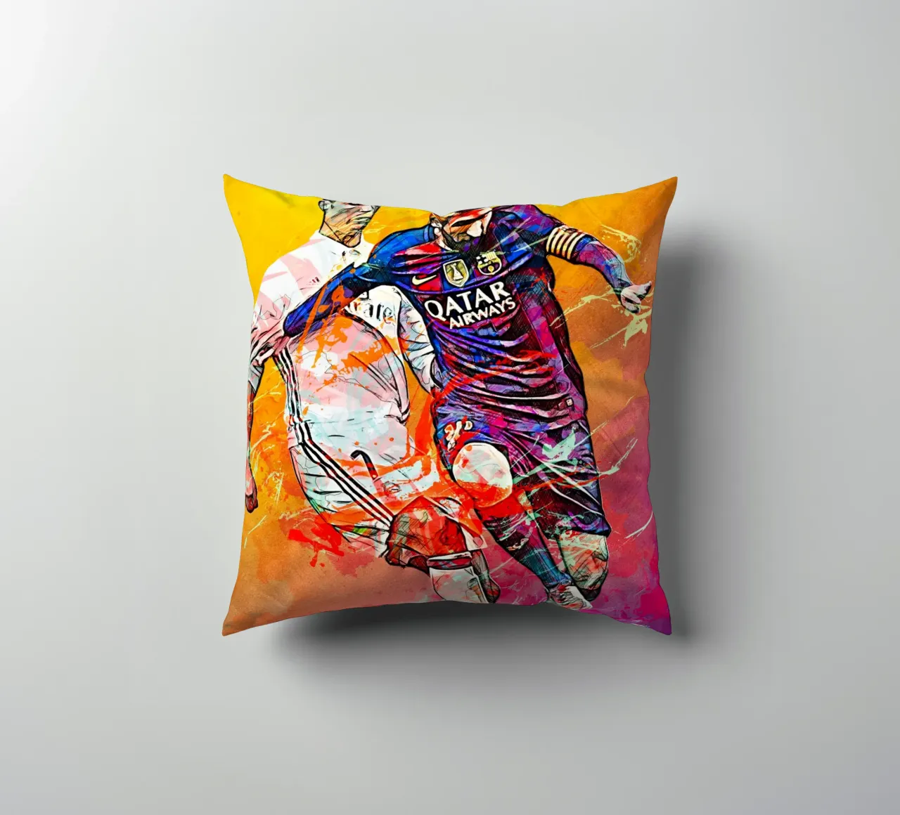 Ronaldo And Messi cuscino da tenten