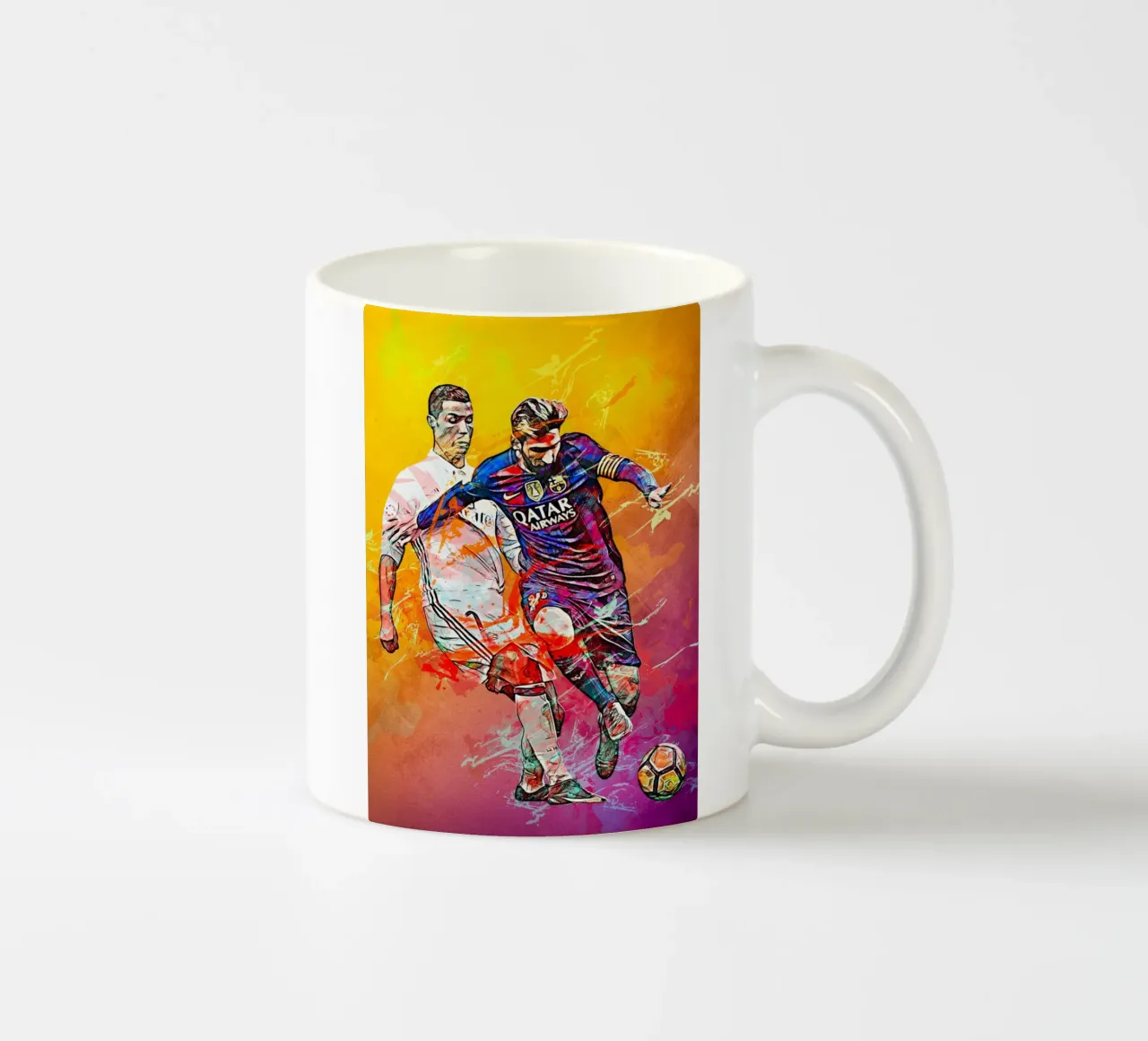 Ronaldo And Messi tazza in ceramica da tenten
