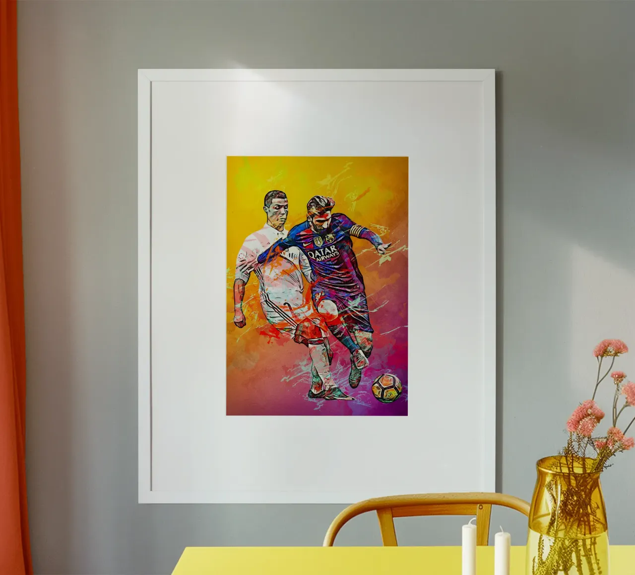 Ronaldo And Messi carta hahnemühle da tenten