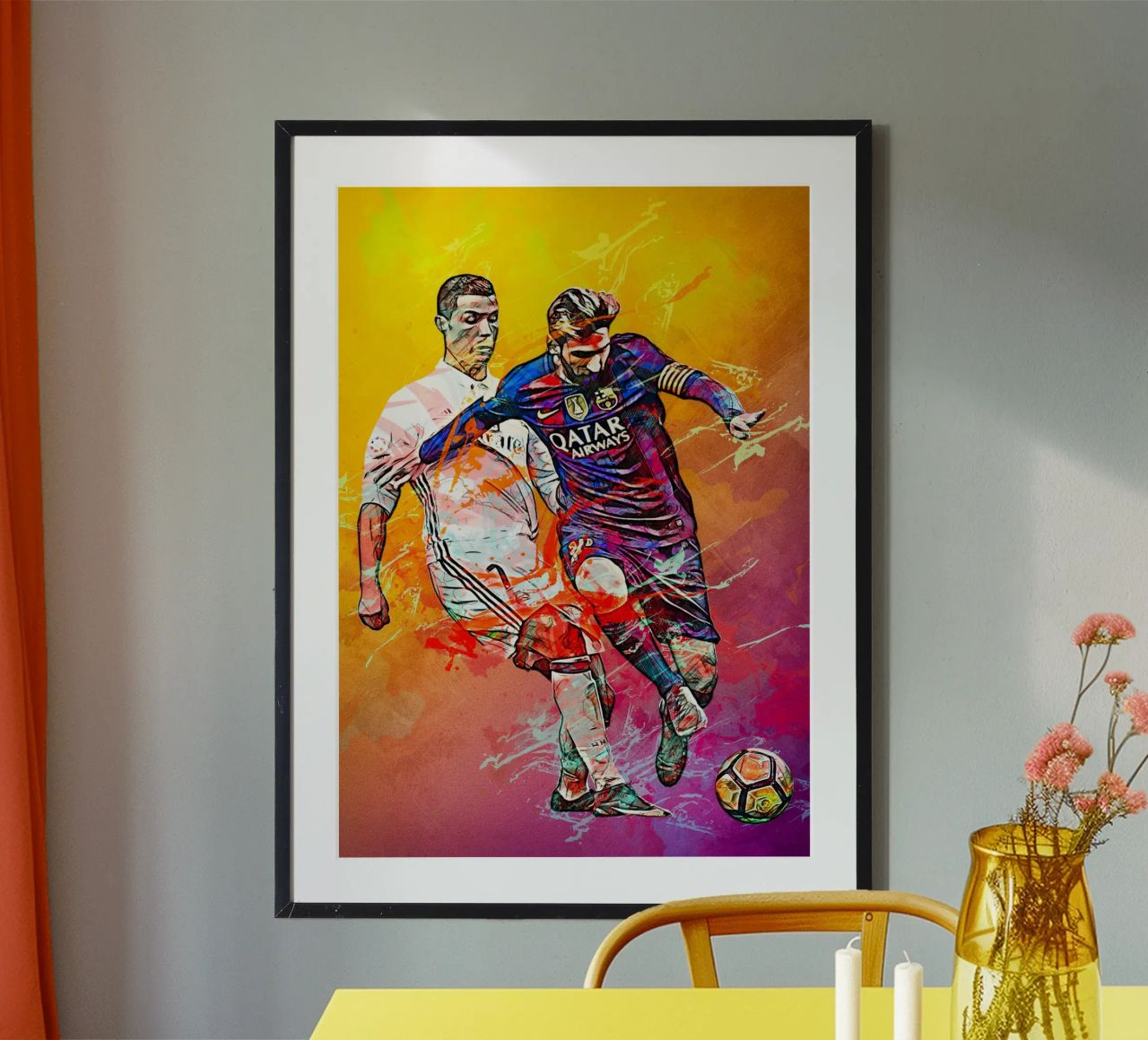 Ronaldo And Messi poster de tenten
