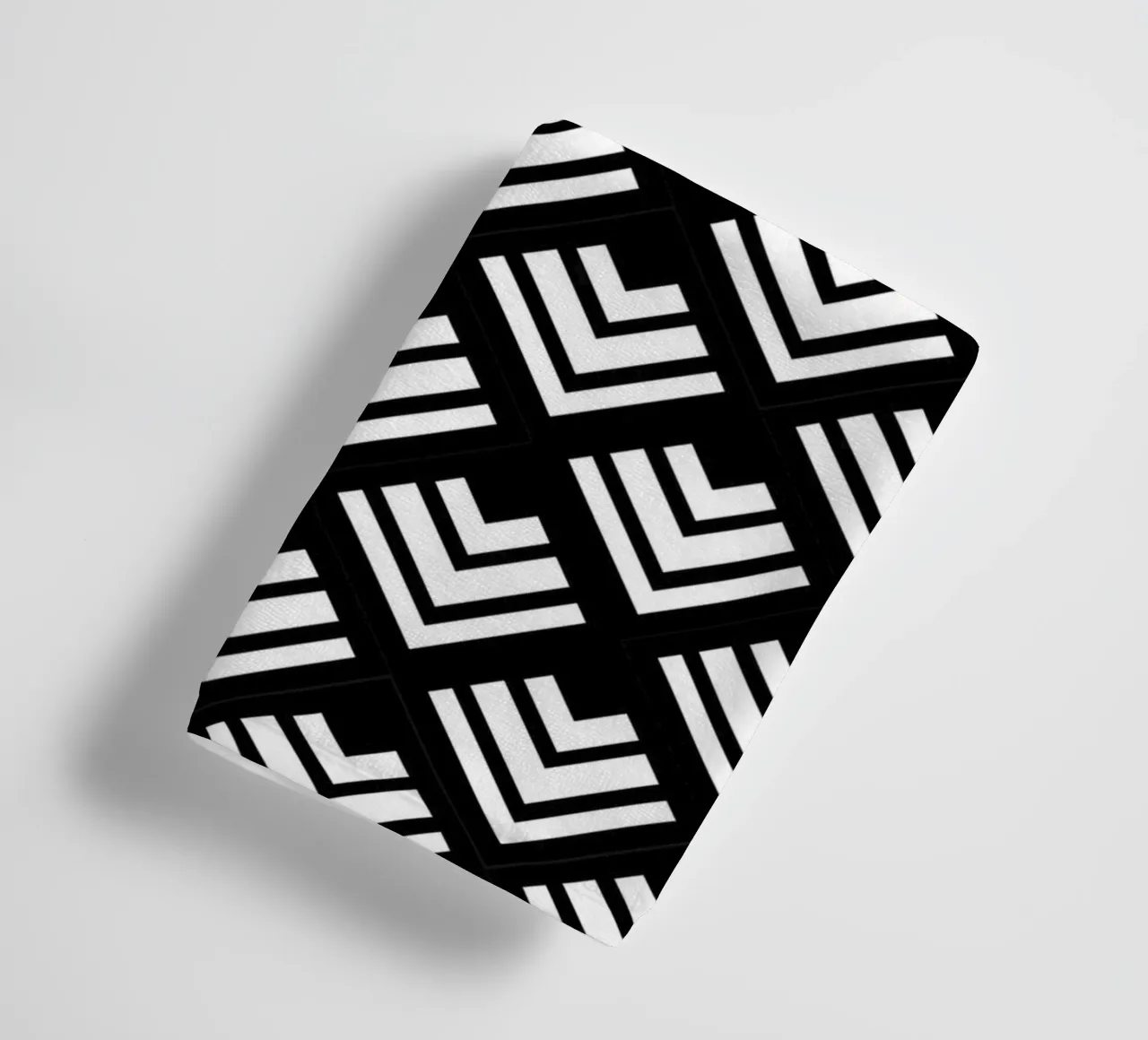 Art Deco pattern. Black and white. towel by CalliLetters