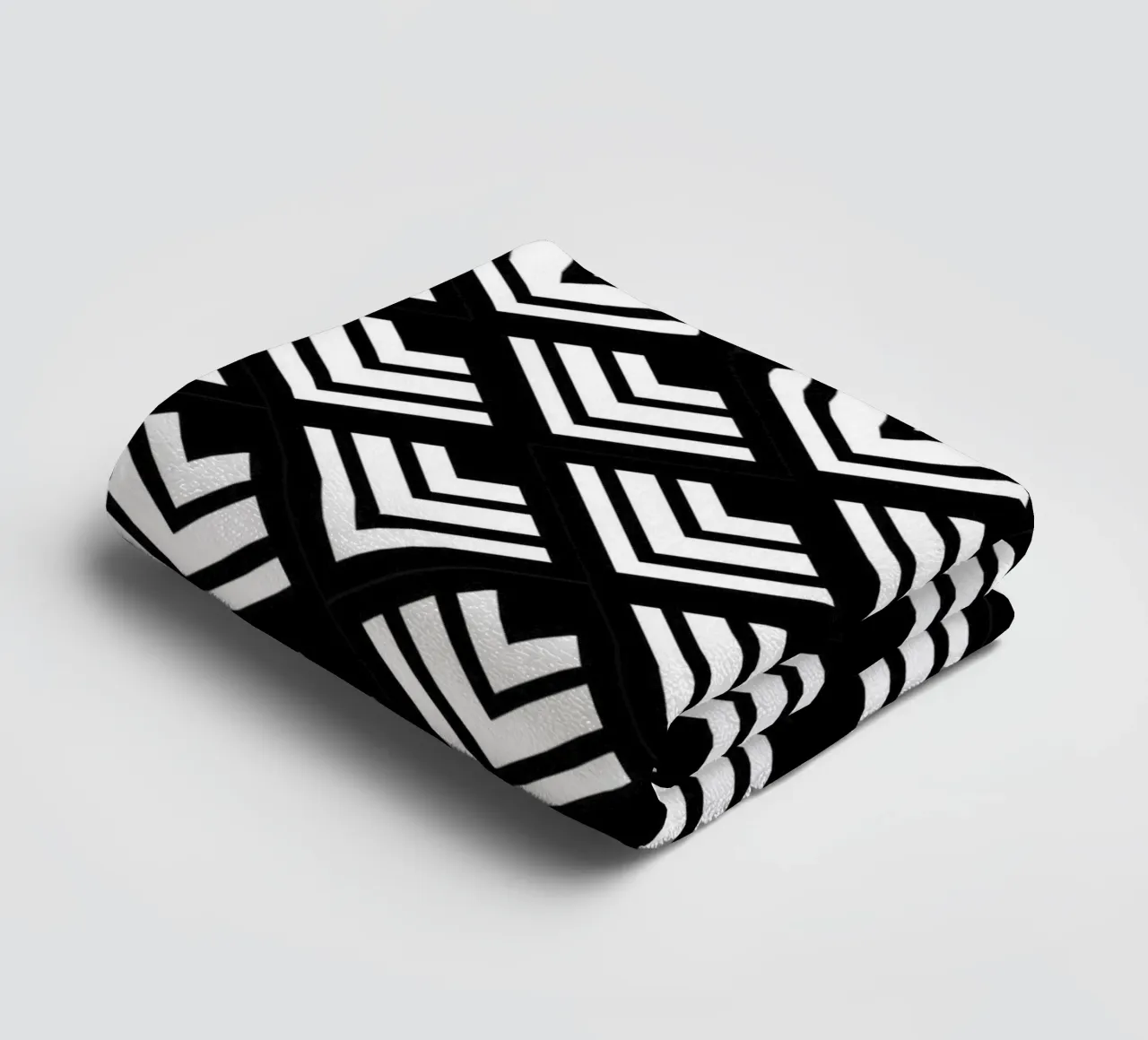 Art Deco pattern. Black and white. towel by CalliLetters