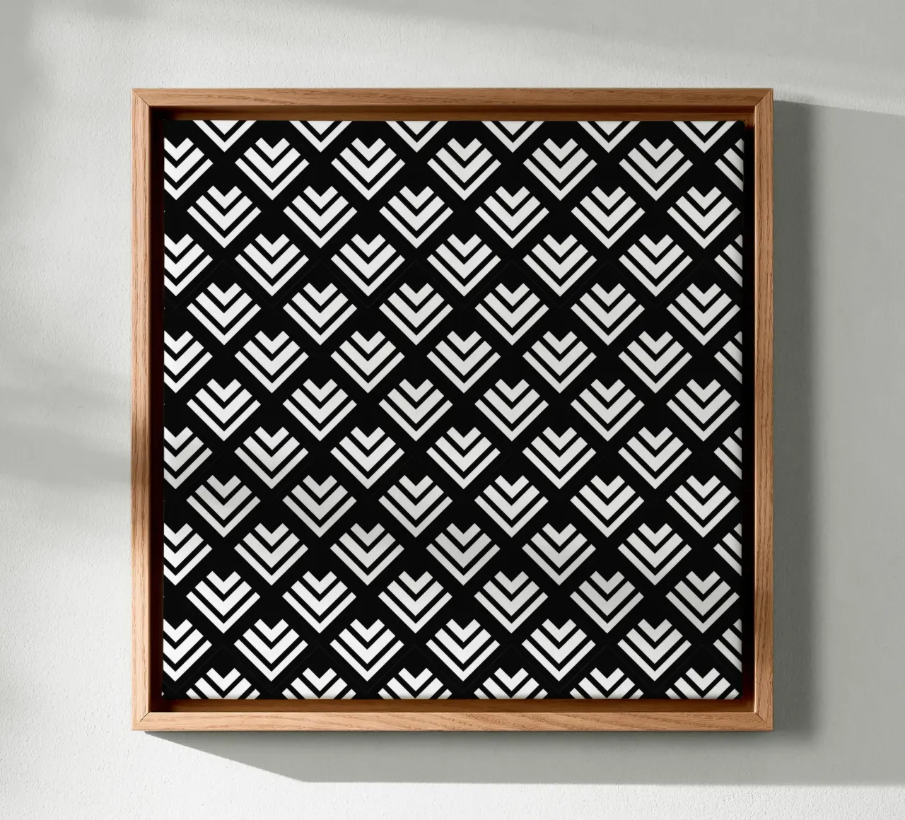 Art Deco pattern. Black and white. canvas by CalliLetters