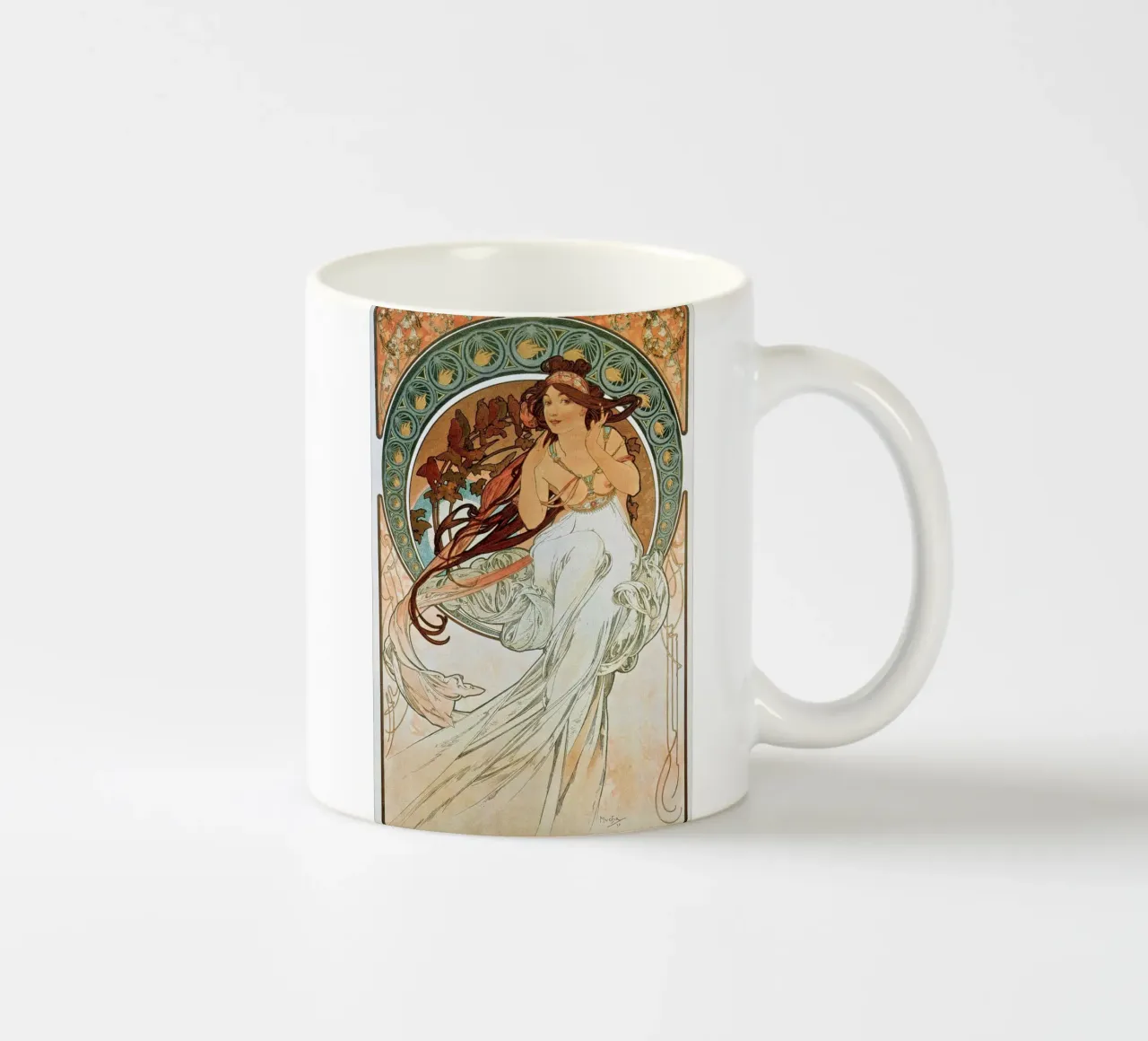 Alfons Mucha - The Arts: Music ceramic mug by ARTOTHEK