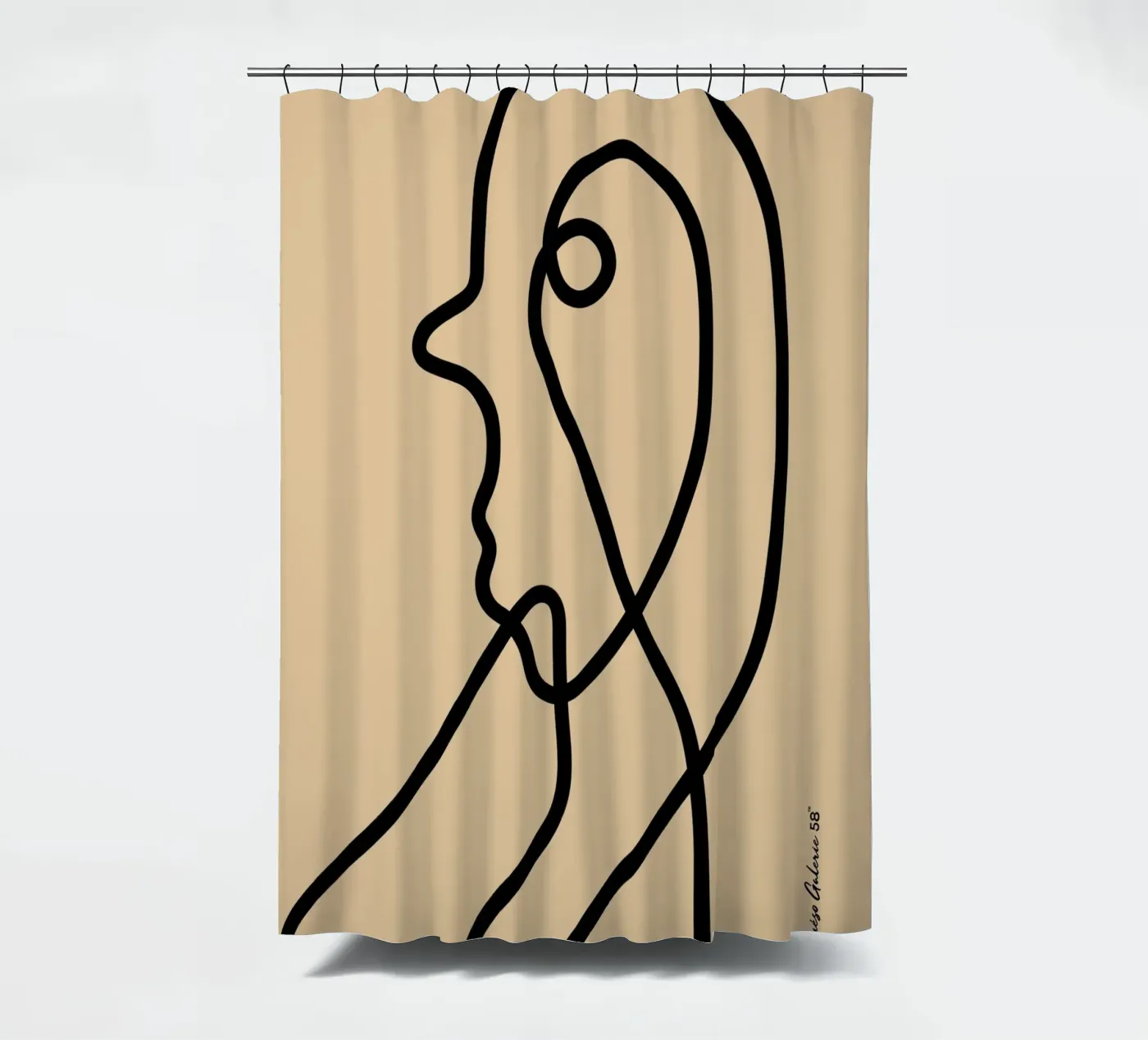 Harmonic Layers douchegordijn van Mike Leymi