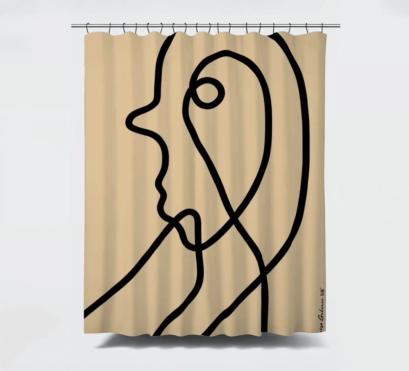 Harmonic Layers douchegordijn van Mike Leymi