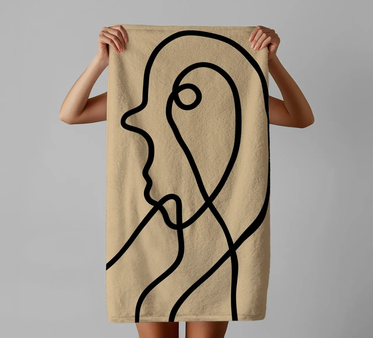 Harmonic Layers towel by Mike Leymi