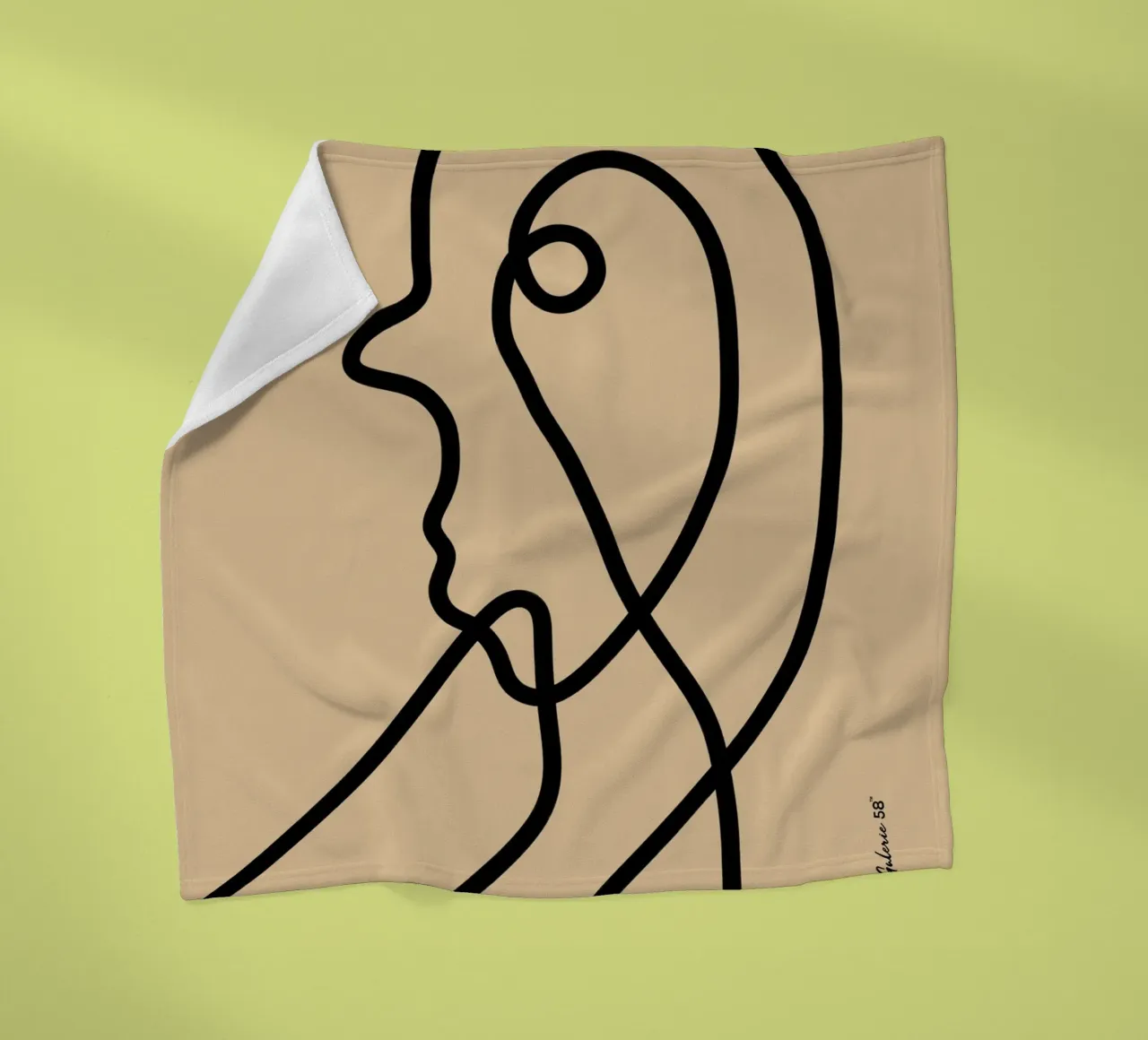 Harmonic Layers fleecedeken van Mike Leymi