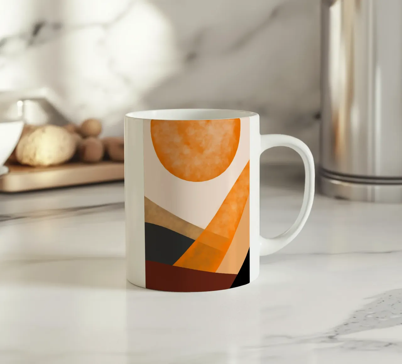 Sunset harmony tazza in ceramica da Mathudace Créas