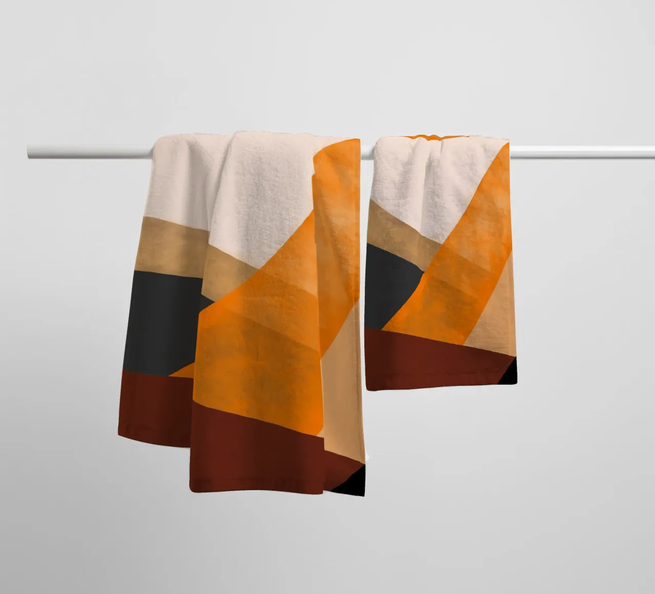 Sunset harmony badhanddoek van Mathudace Créas