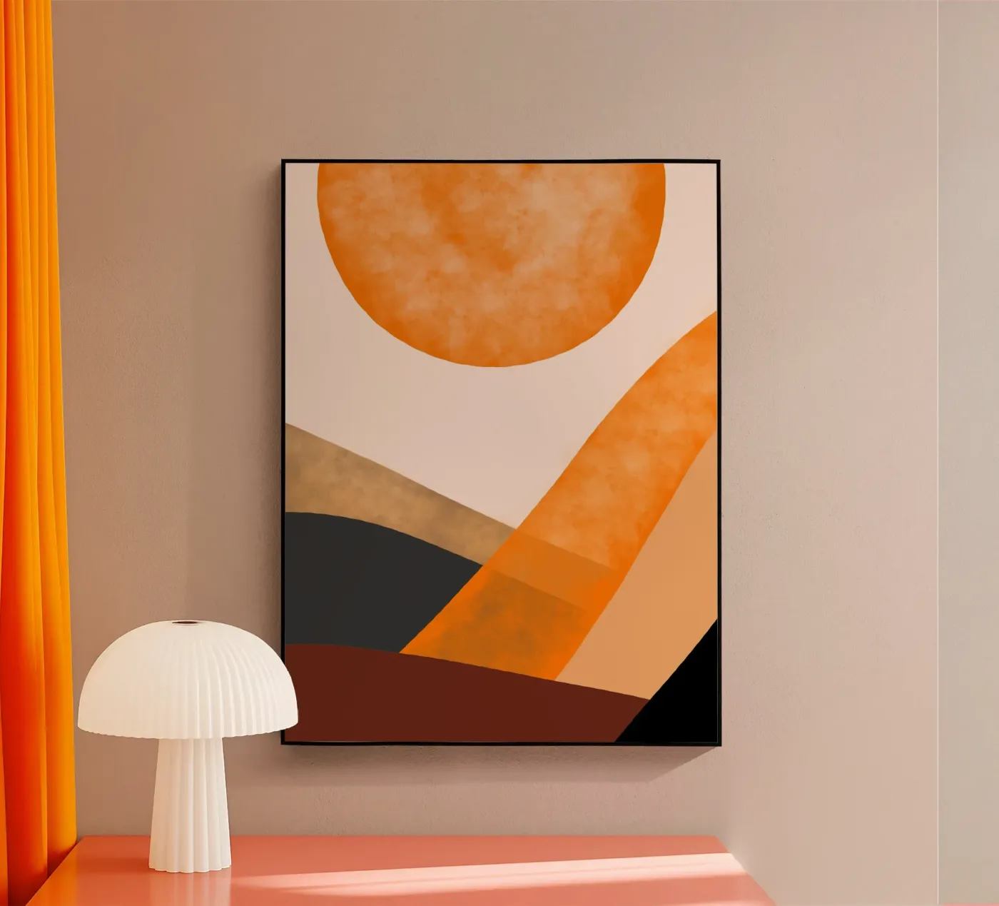 Sunset harmony acryl van Mathudace Créas