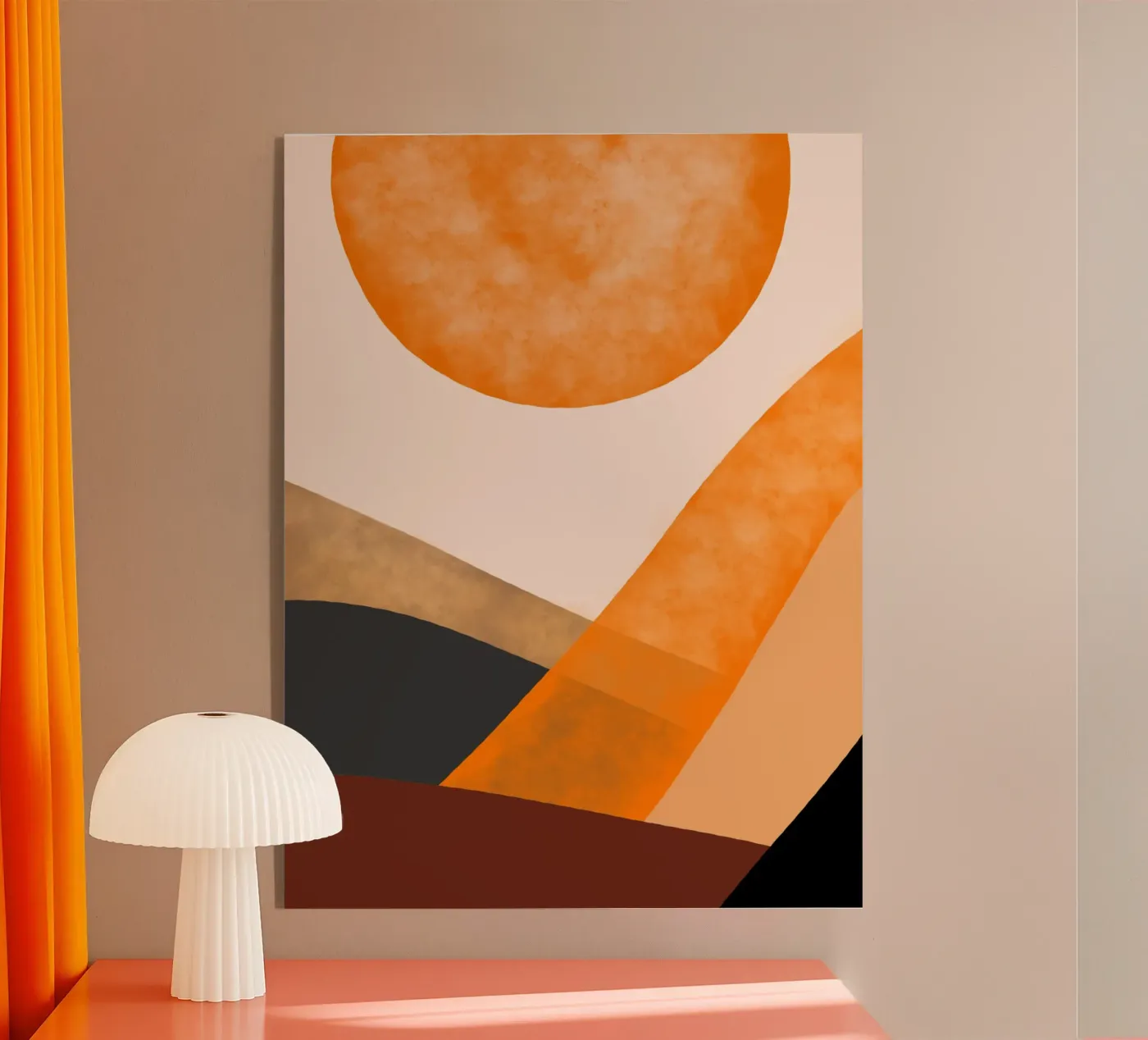 Sunset harmony acryl van Mathudace Créas