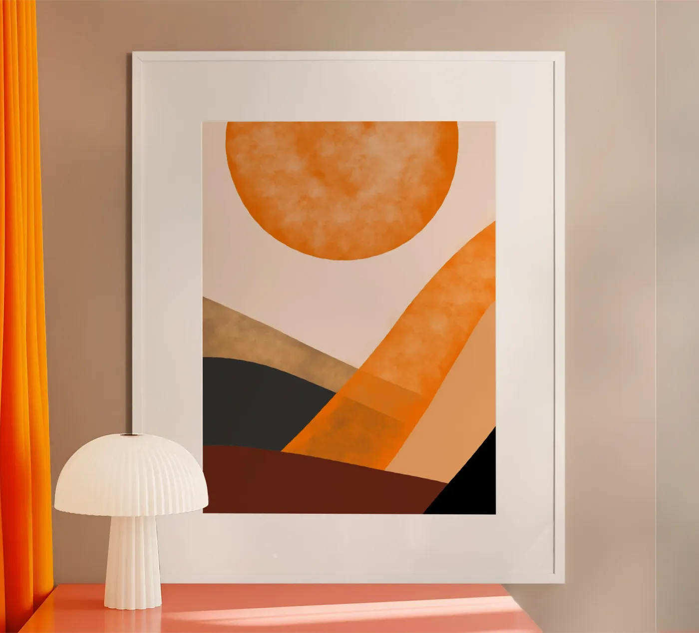 Sunset harmony poster van Mathudace Créas