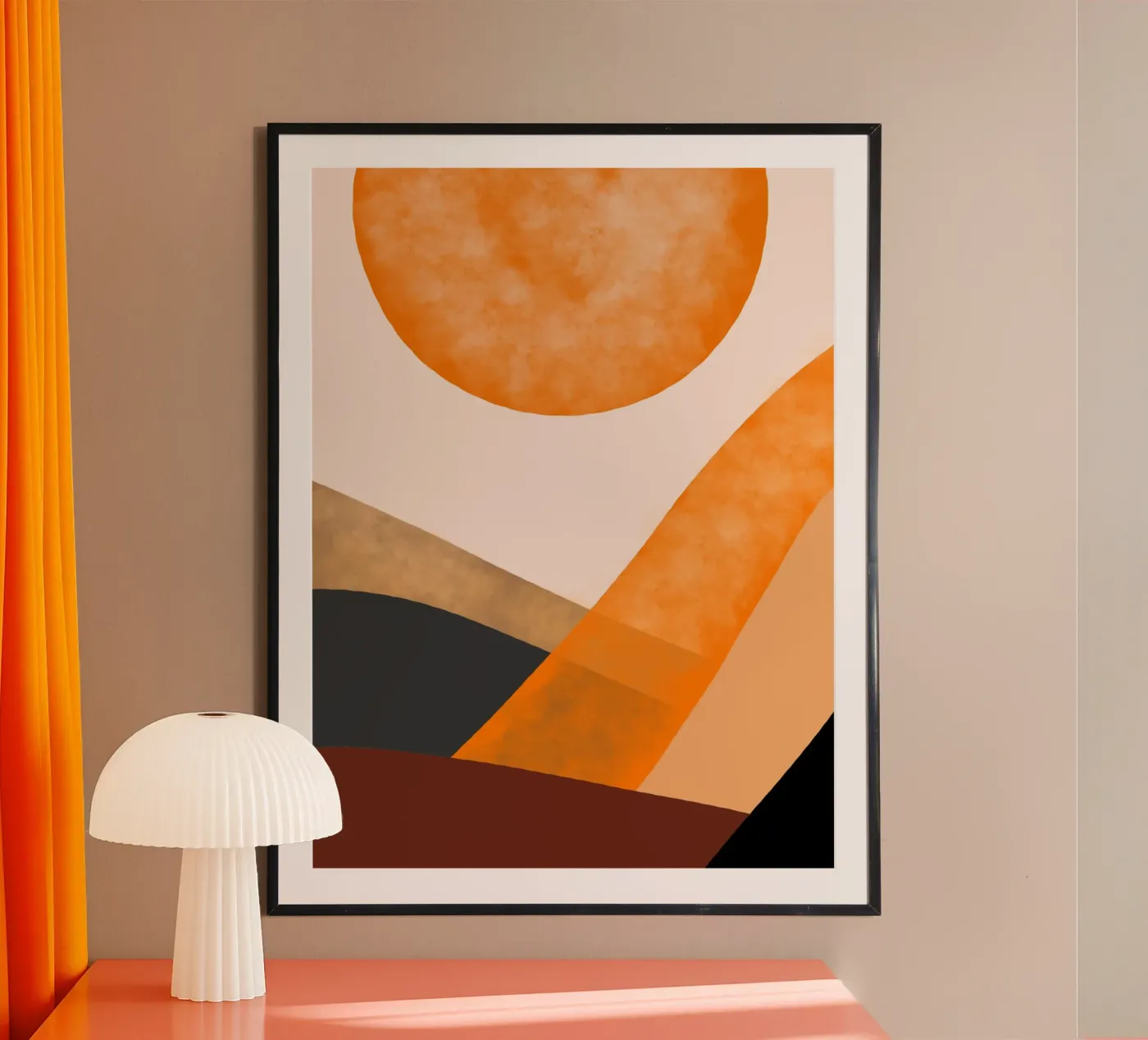 Sunset harmony poster van Mathudace Créas