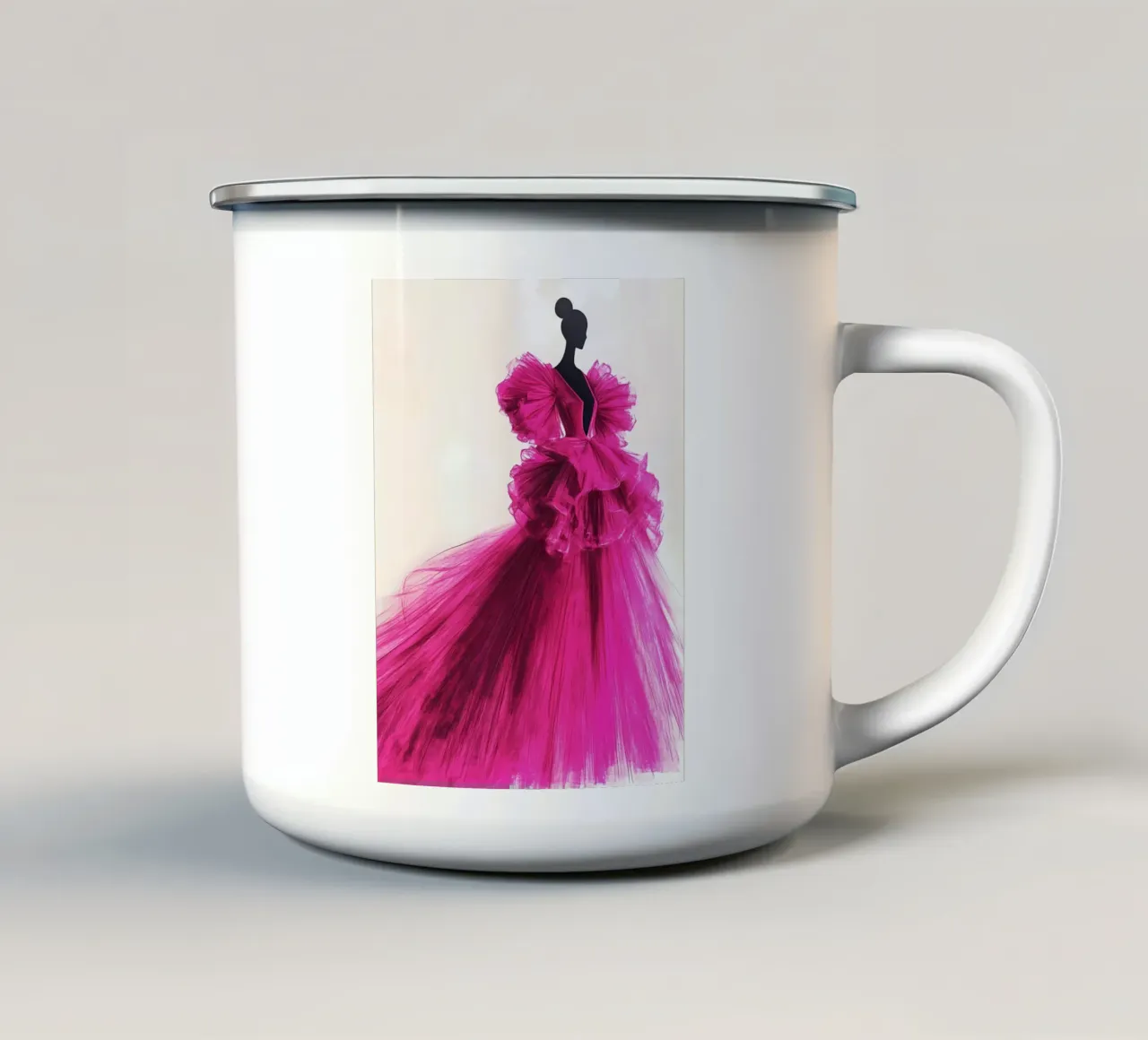 Moda Abito rosa tazza in smalto da IamHomeStudio