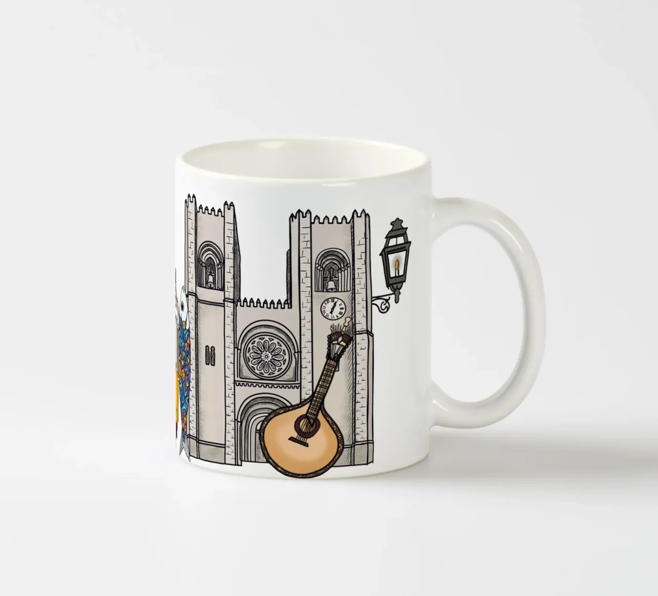 Skyline Lisbon tazza in ceramica da Claudiabrueggen