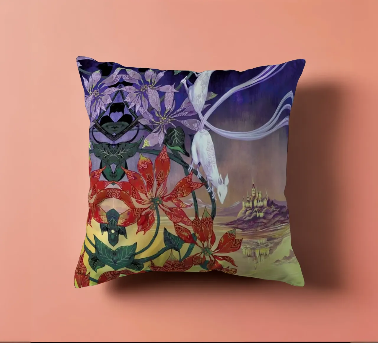 Hide and Seek decorative cushion by Naito Shinpei
