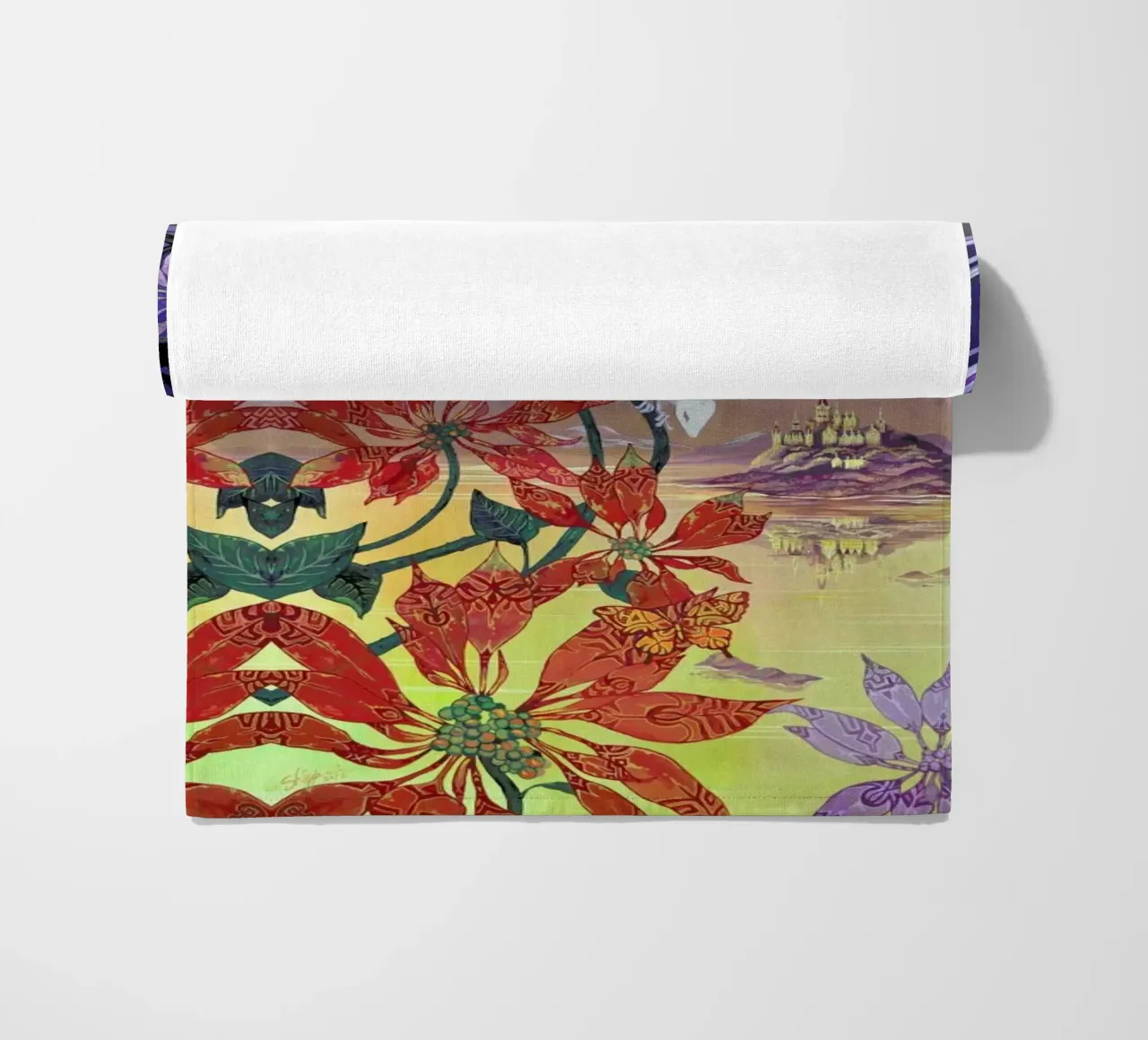 Hide and Seek beach towel by Naito Shinpei