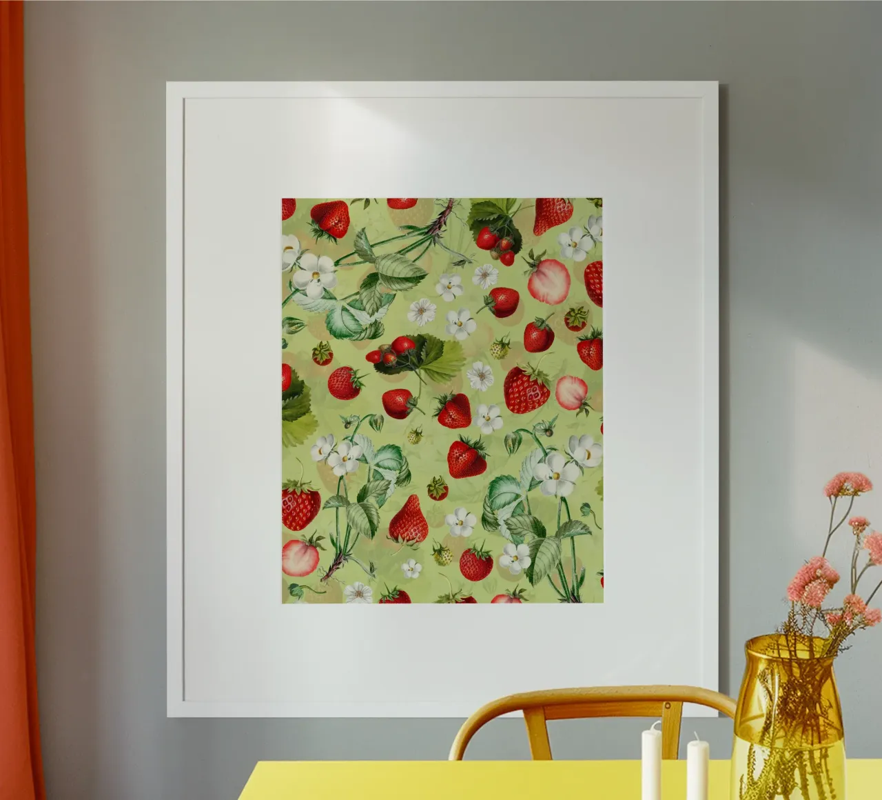 Ballo delle fragole d'annata - Giardino botanico poster da Flower Garden - Uta Naumann