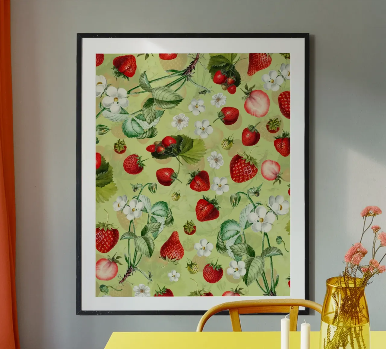 Ballo delle fragole d'annata - Giardino botanico poster da Flower Garden - Uta Naumann