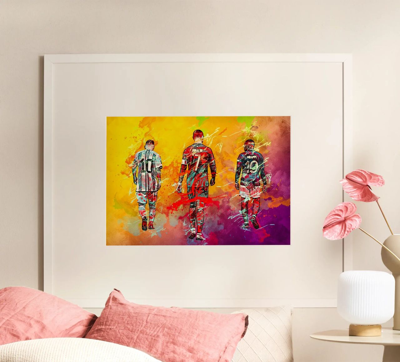 Ronaldo Messi Mbappe Poster von tenten