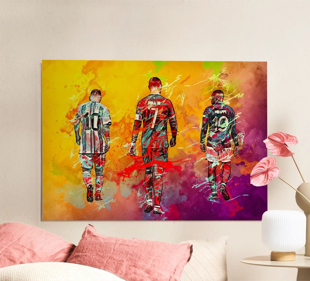 Ronaldo Messi Mbappe Poster von tenten