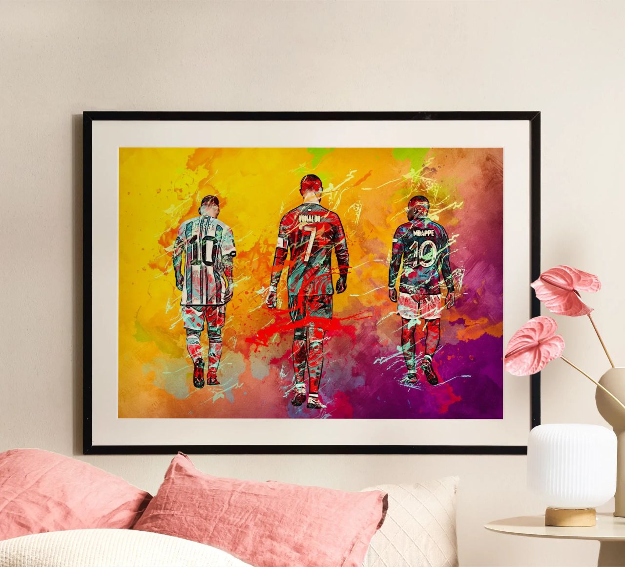 Ronaldo Messi Mbappe Poster von tenten
