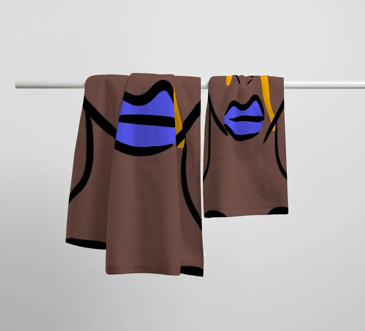 Breezy Shapes asciugamano da bagno da Mike Leymi