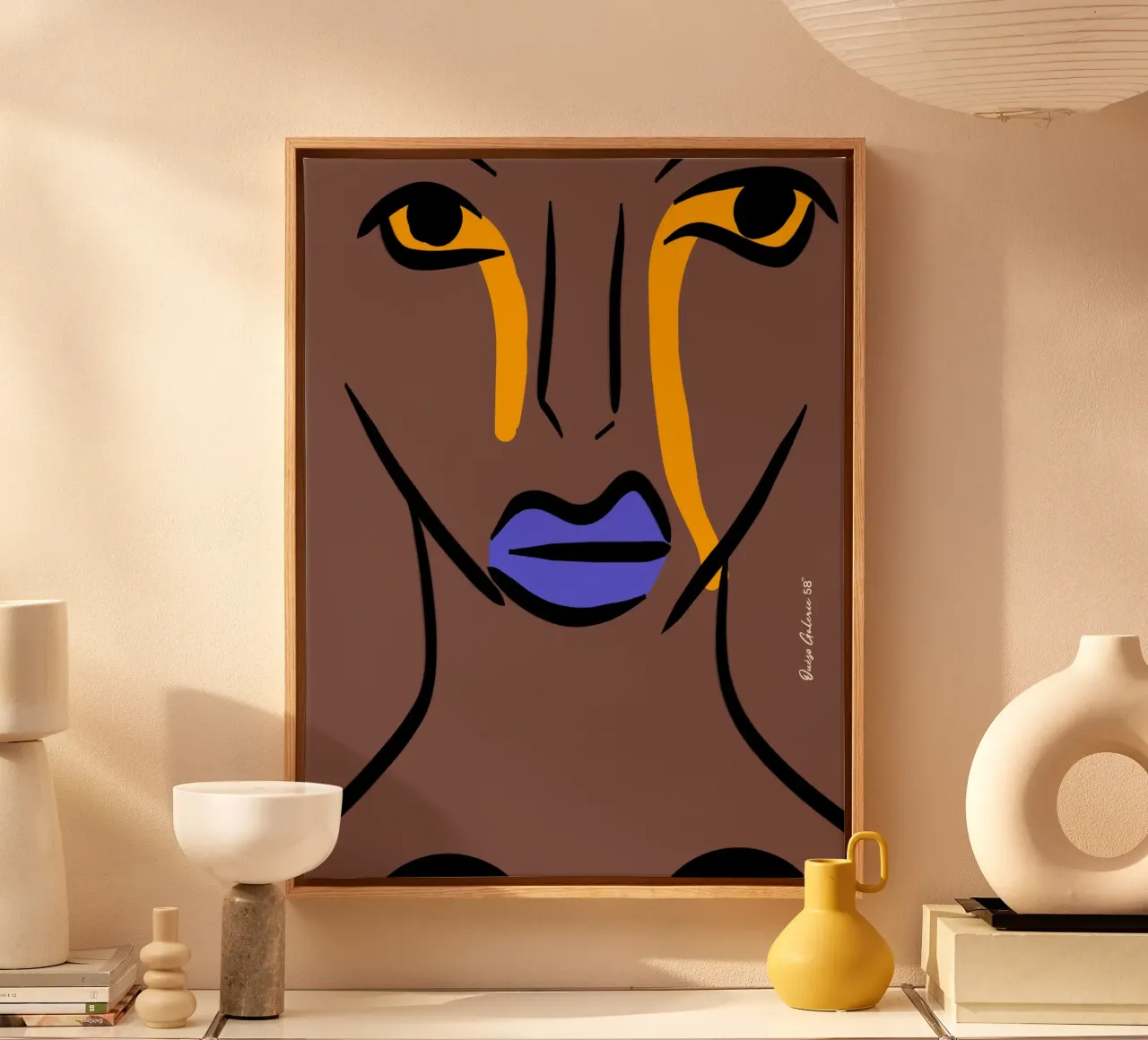 Breezy Shapes tela con Cornice a cassetta da Mike Leymi