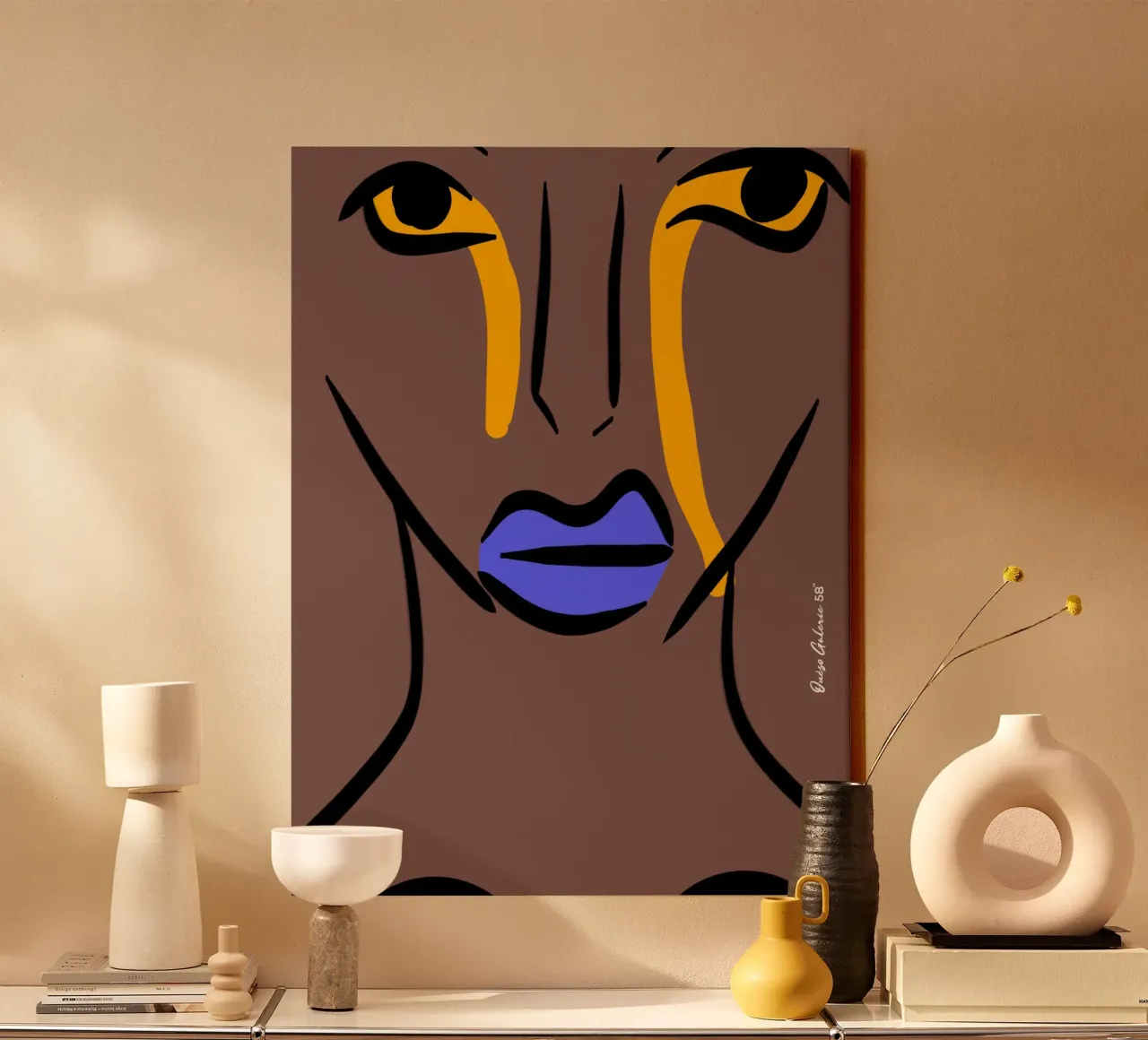 Breezy Shapes tela con Cornice a cassetta da Mike Leymi