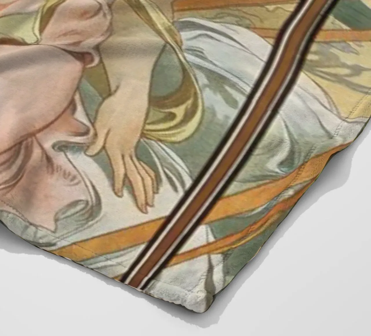 Alfons Mucha - Risveglio mattutino coperta in pile da ARTOTHEK