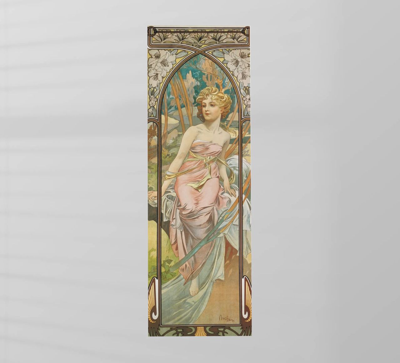Alfons Mucha - Risveglio mattutino pellicola backlit da ARTOTHEK