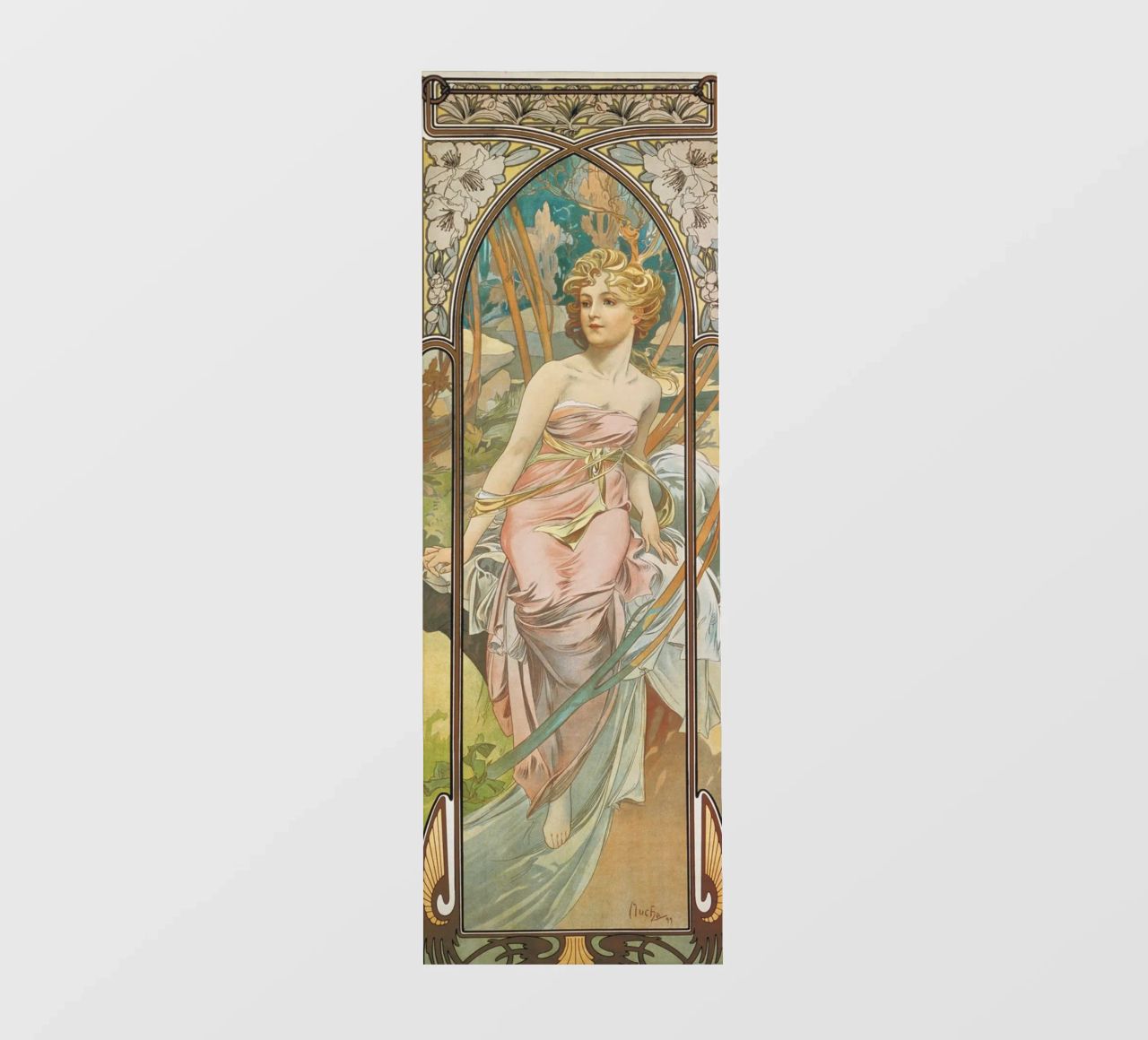 Alfons Mucha - Risveglio mattutino pellicola backlit da ARTOTHEK