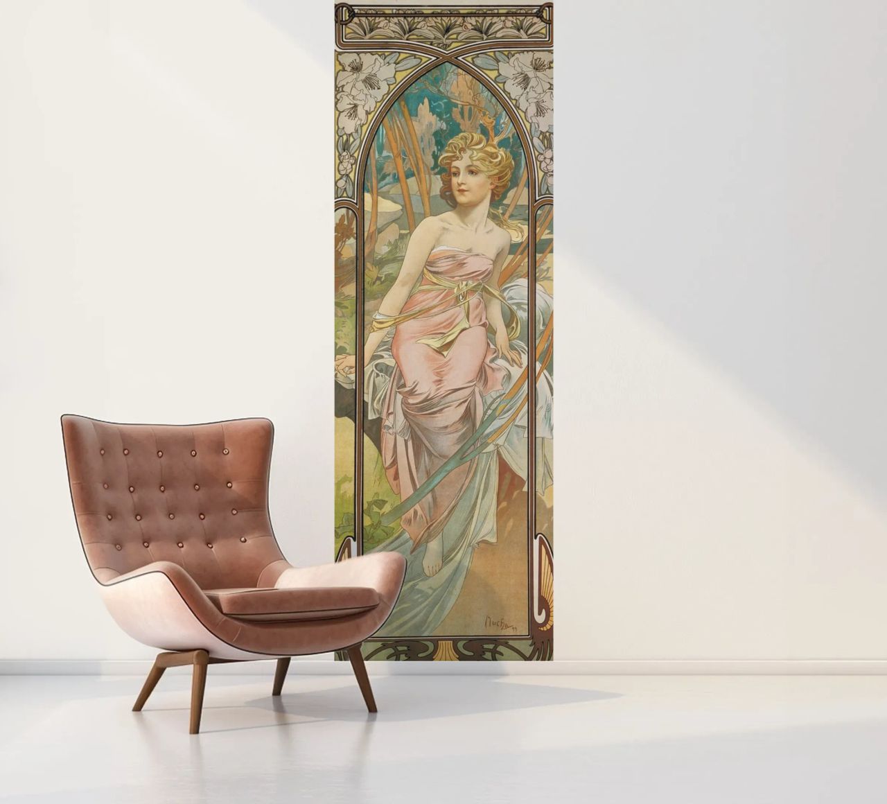 Alfons Mucha - Morning Awakening photo wallpaper by ARTOTHEK