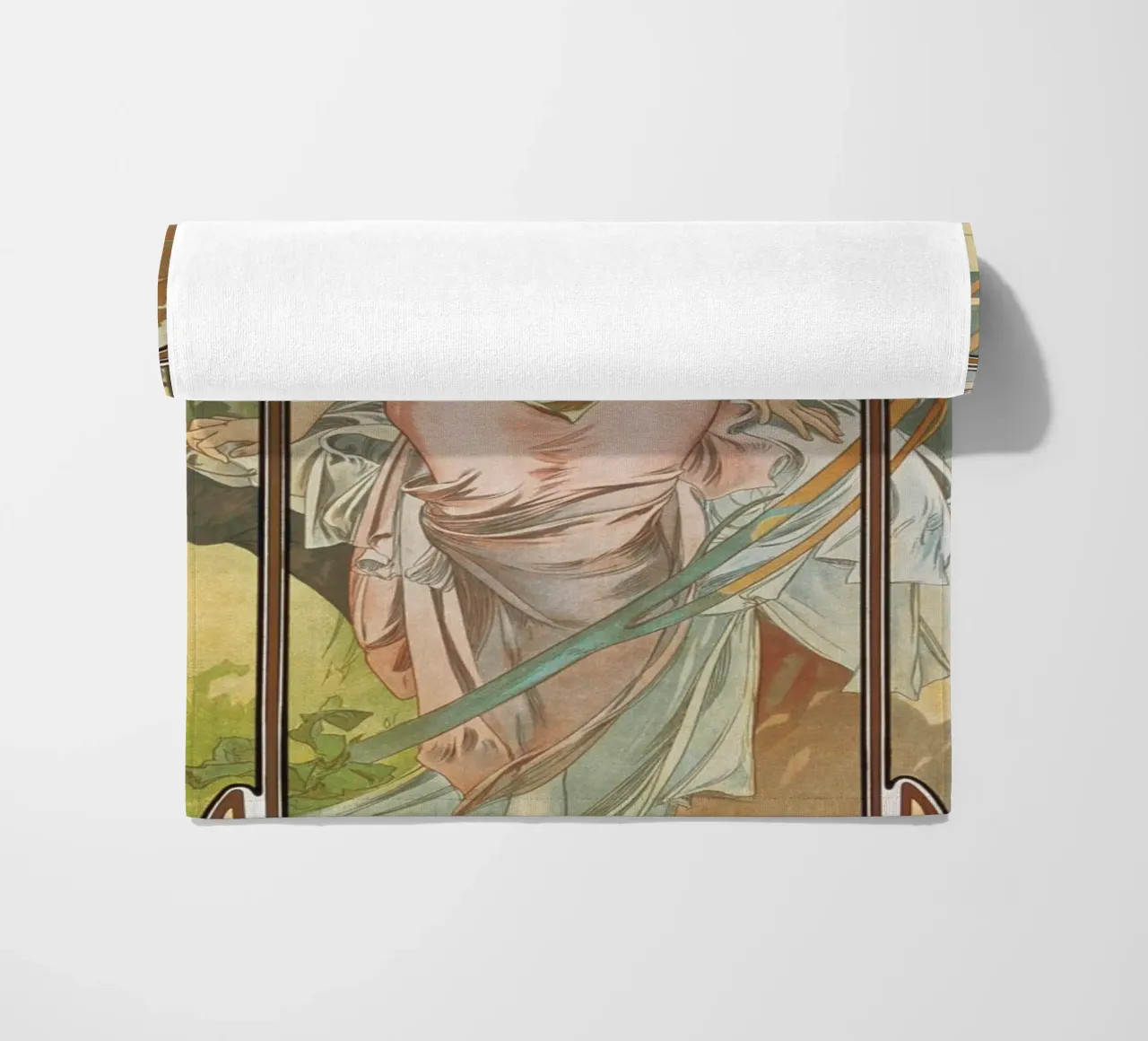 Alfons Mucha - Risveglio mattutino telo mare da ARTOTHEK