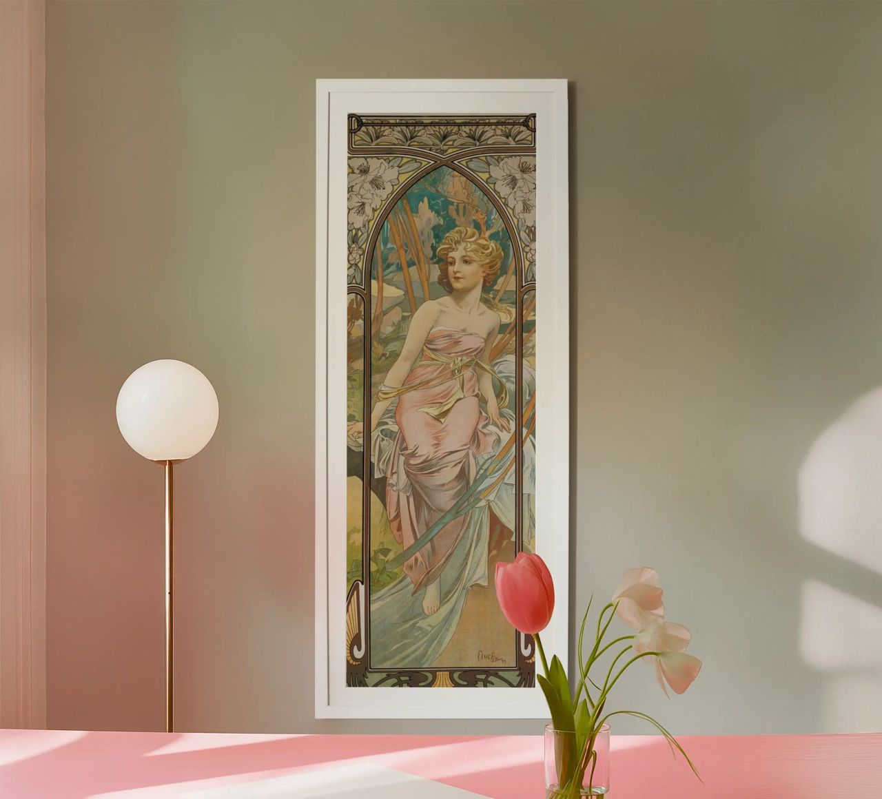 Alfons Mucha - Risveglio mattutino poster da ARTOTHEK