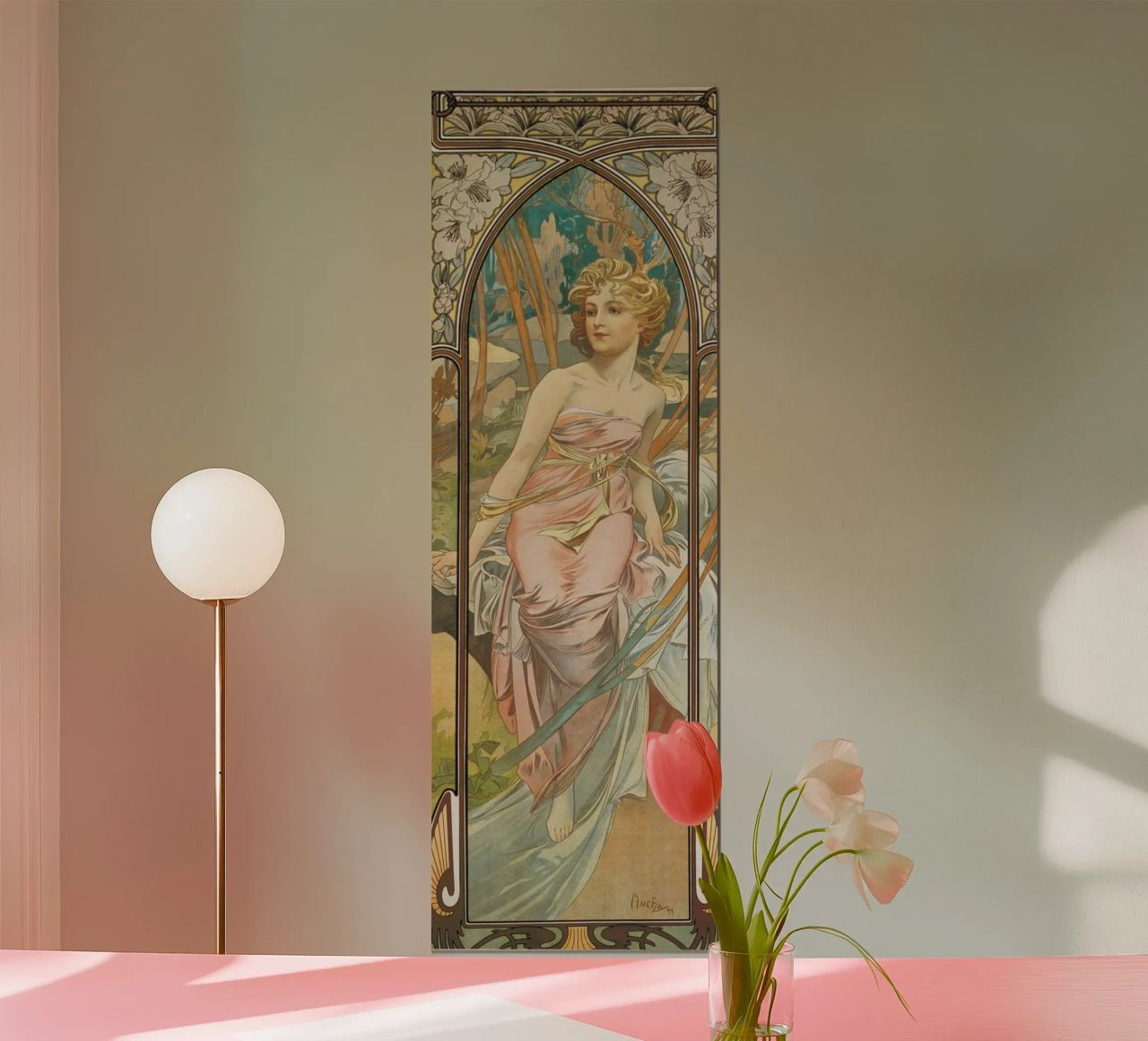 Alfons Mucha - Risveglio mattutino poster da ARTOTHEK