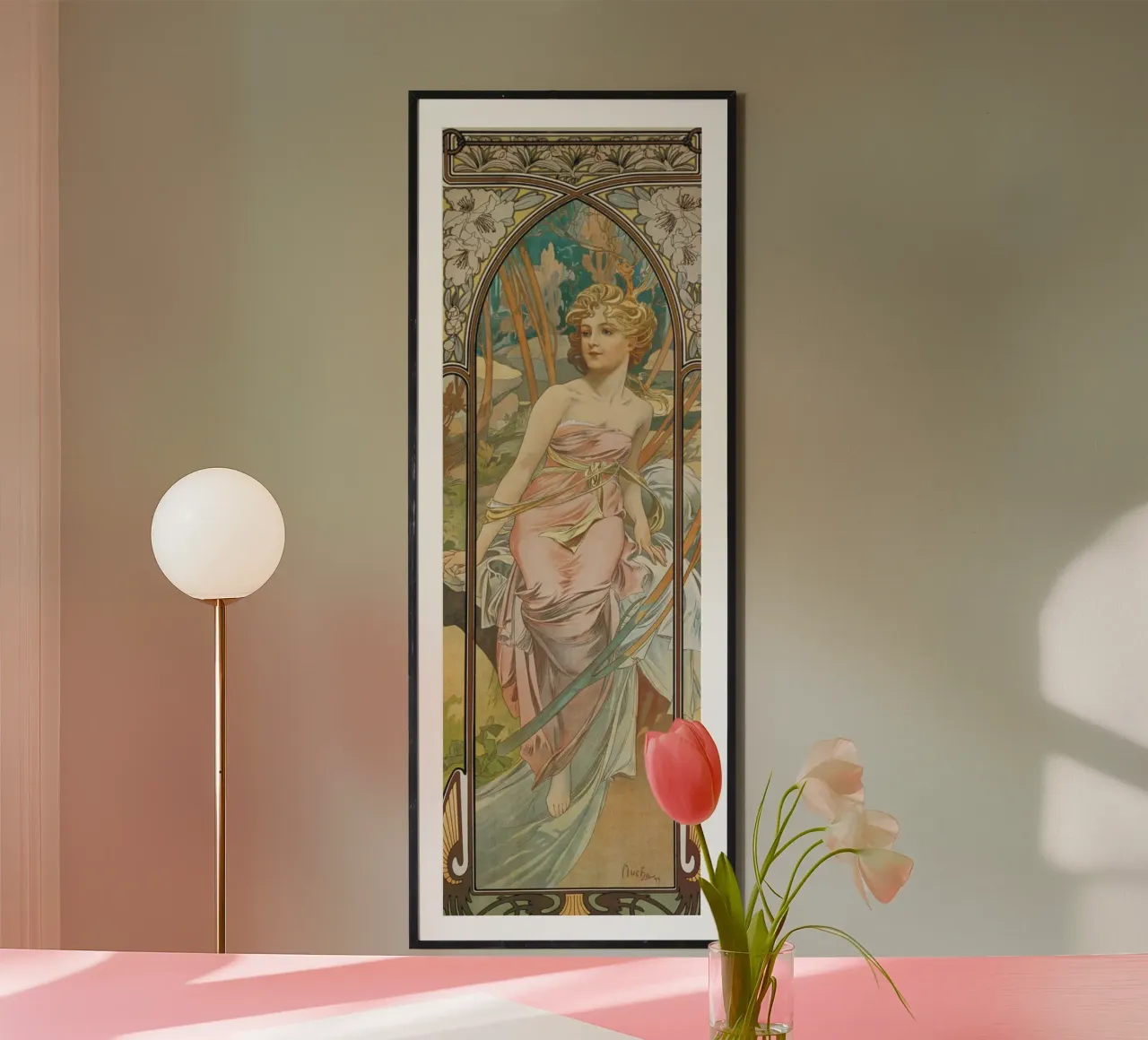 Alfons Mucha - Risveglio mattutino carta hahnemühle da ARTOTHEK