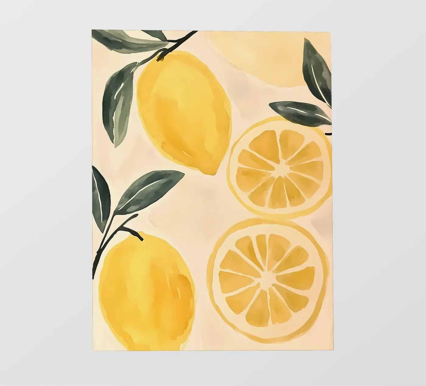 Lemons fotobehang van IamHomeStudio