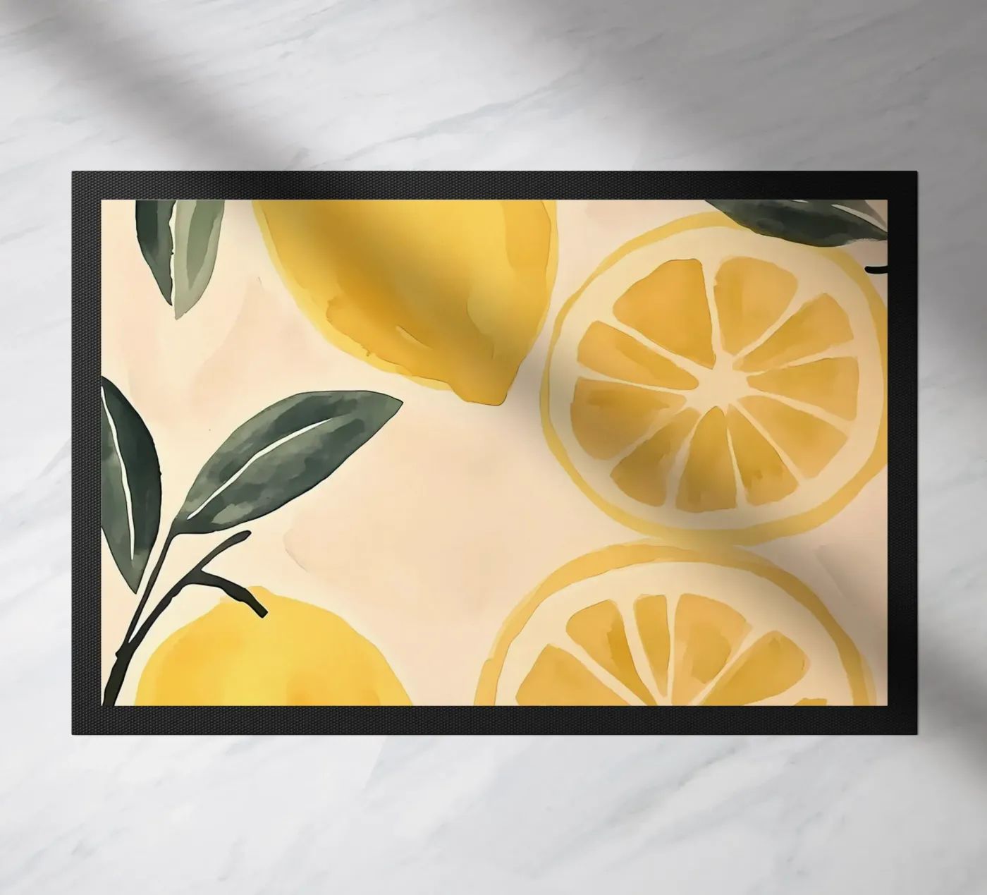 Lemons doormat by IamHomeStudio