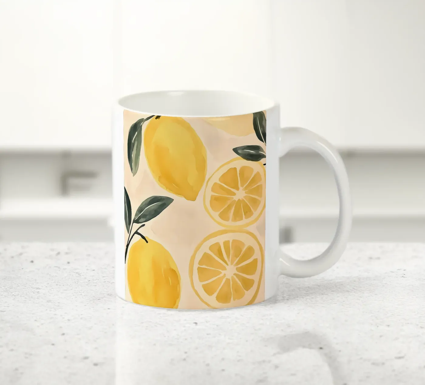 Lemons ceramic mug by IamHomeStudio