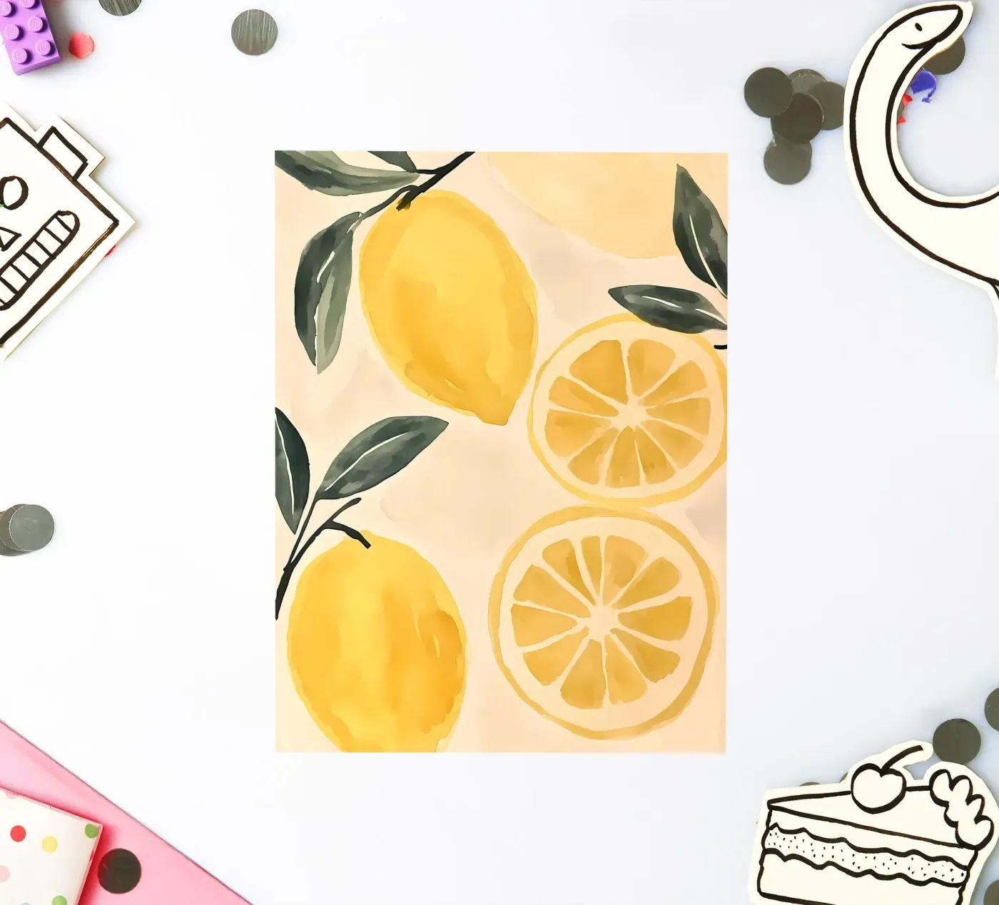 Lemons sticker van IamHomeStudio