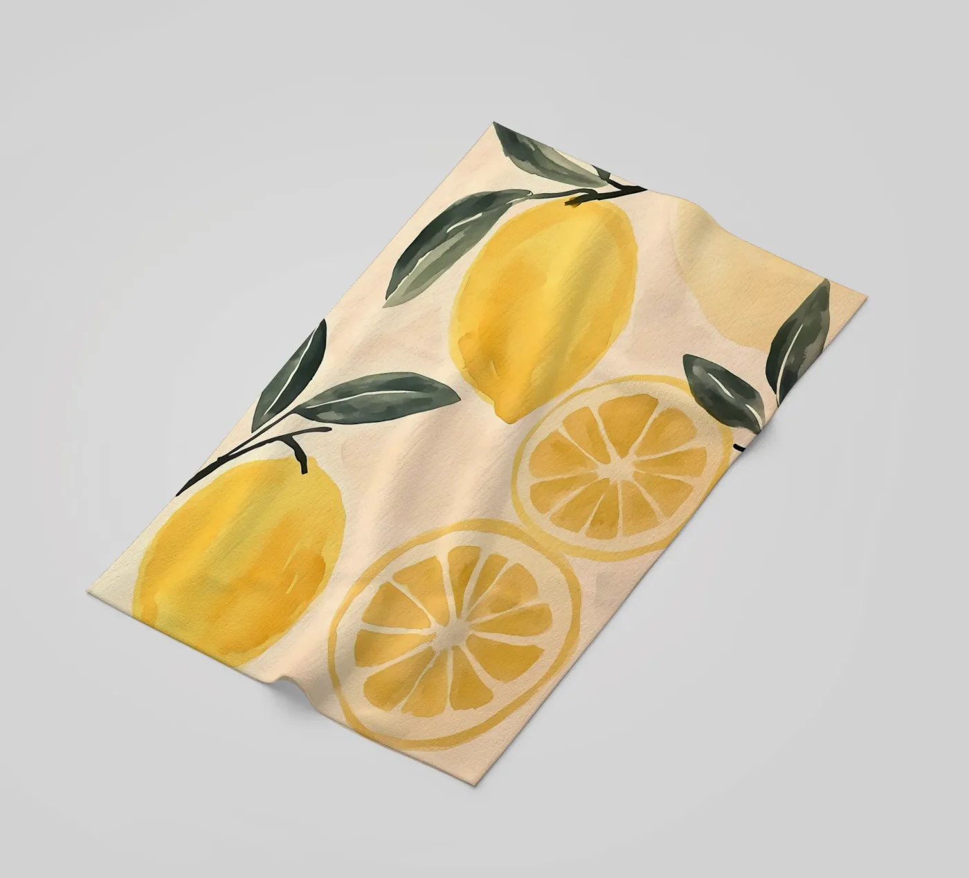 Lemons strandhanddoek van IamHomeStudio