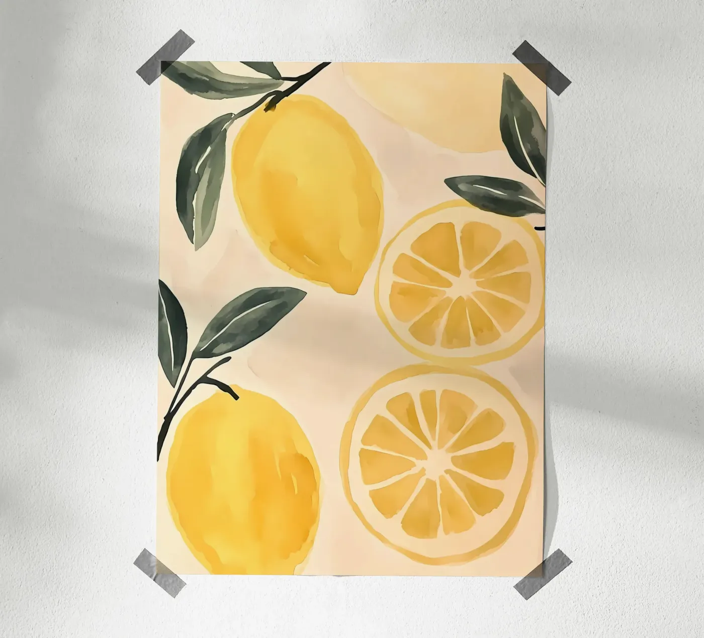 Lemons poster by IamHomeStudio