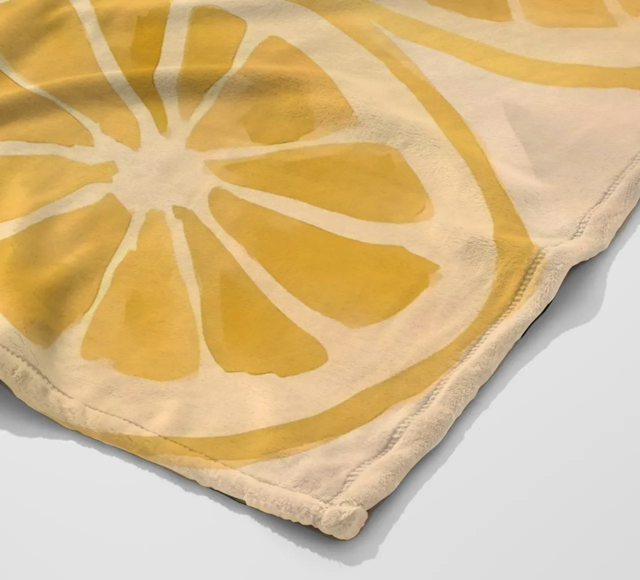 Citroenen fleecedeken van IamHomeStudio