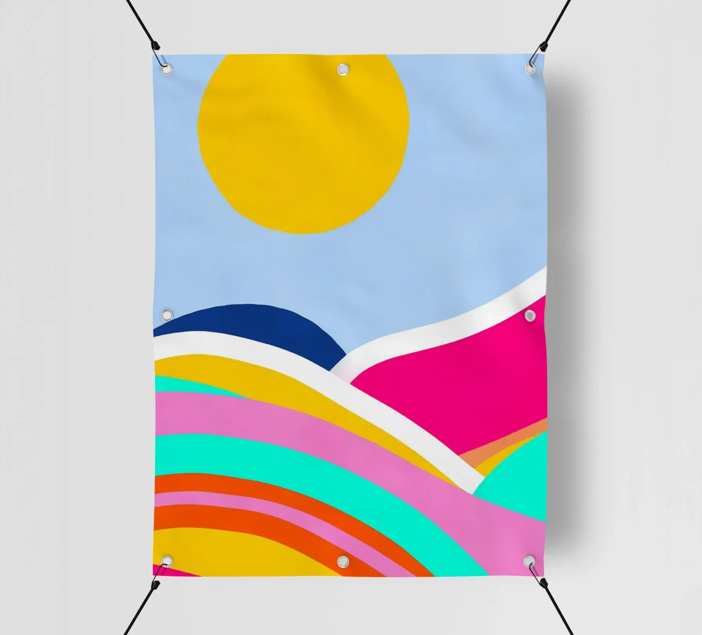Sunset waves telo in pvc da Mathudace Créas
