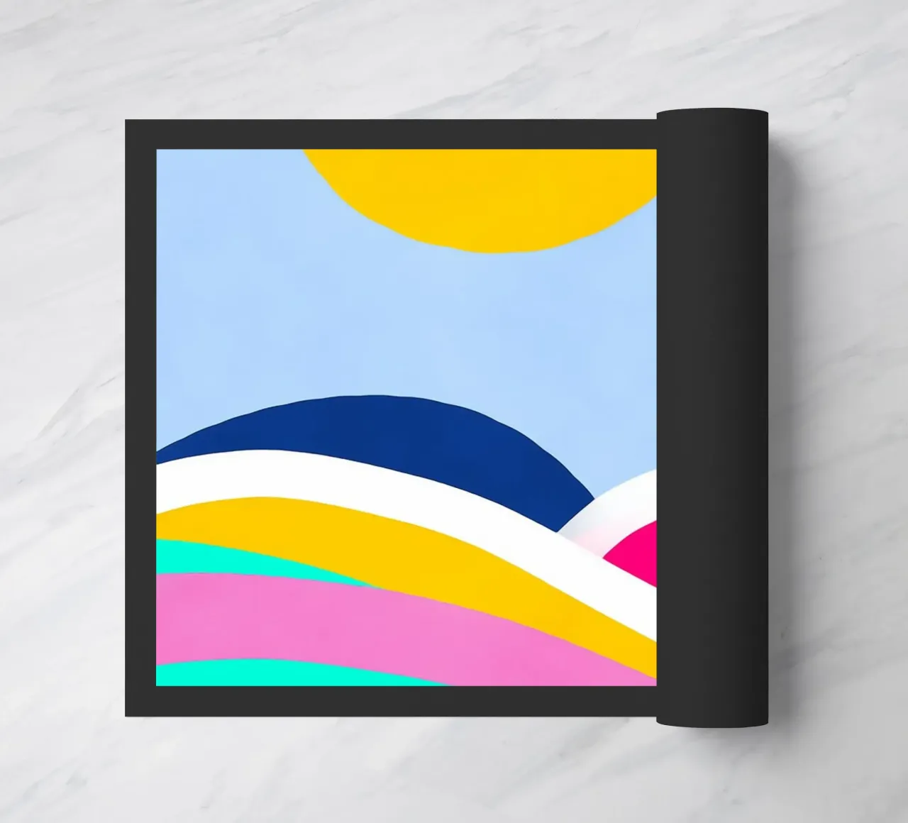 Sunset waves deurmat van Mathudace Créas