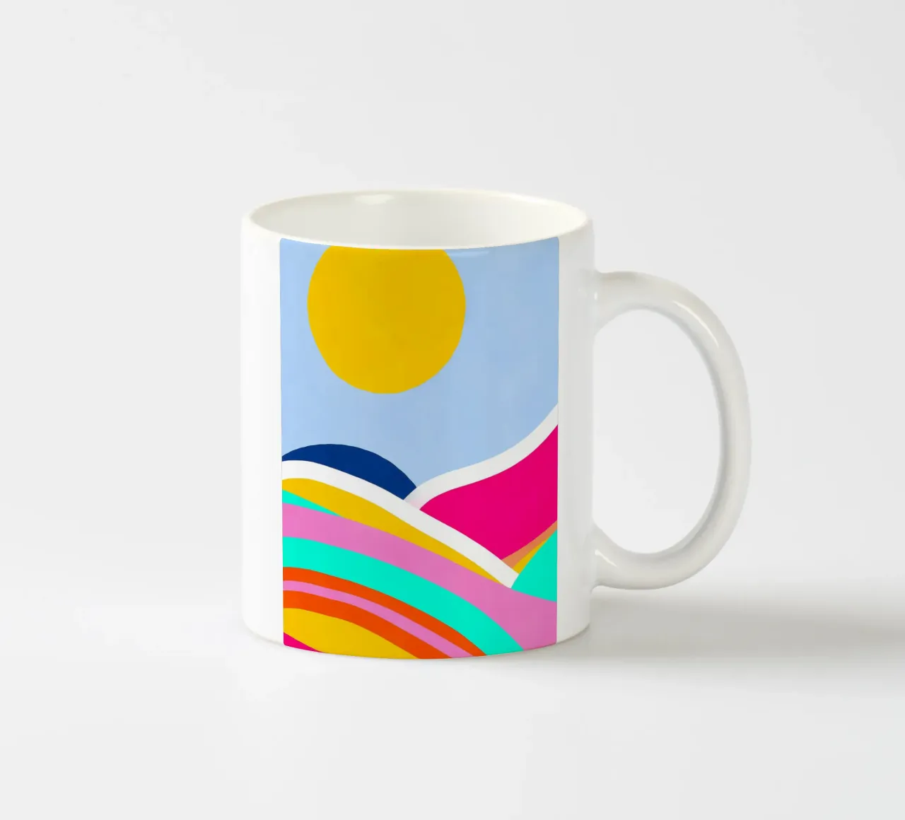Sunset waves tazza in ceramica da Mathudace Créas