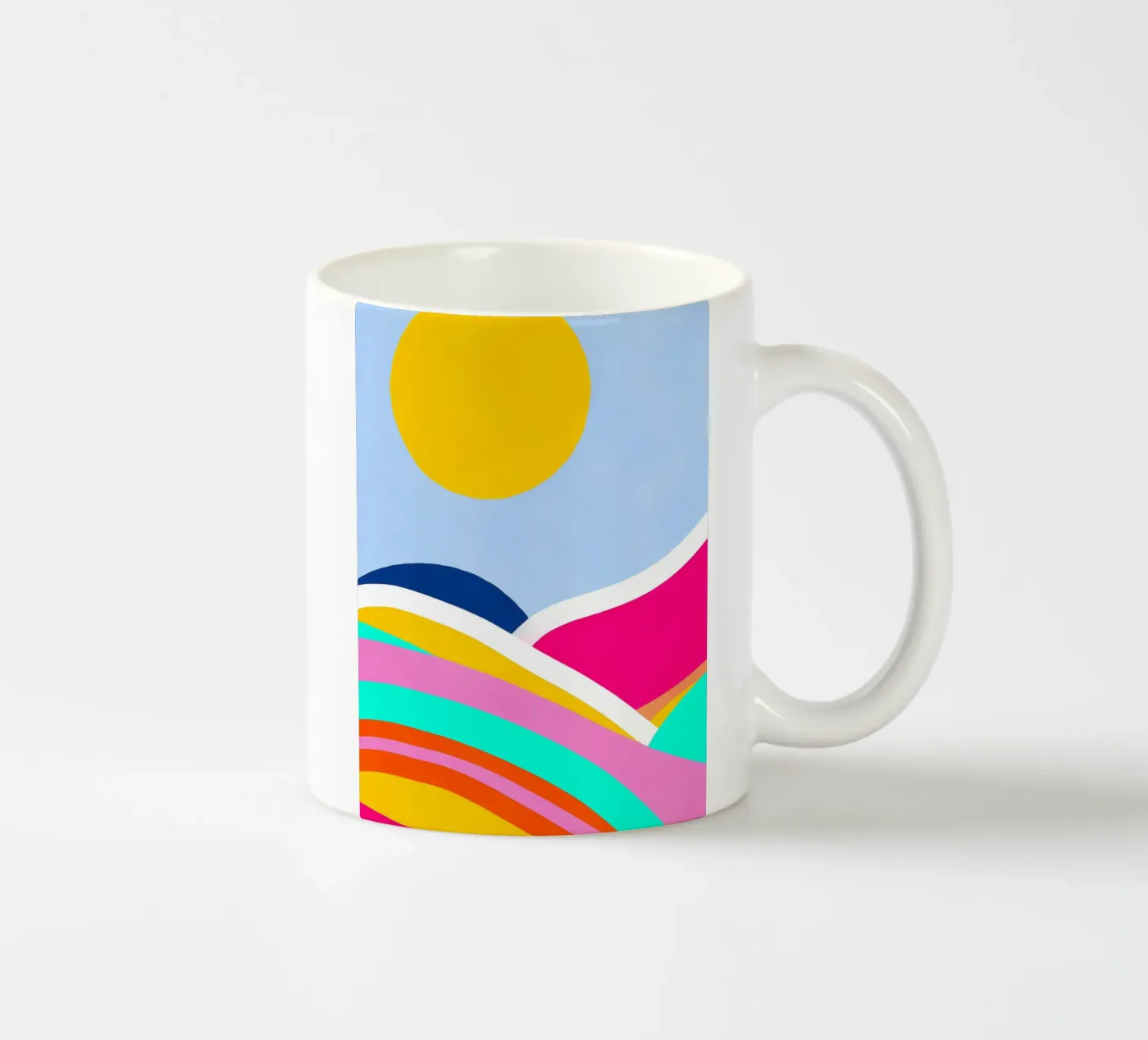 Sunset waves tazza in ceramica da Mathudace Créas