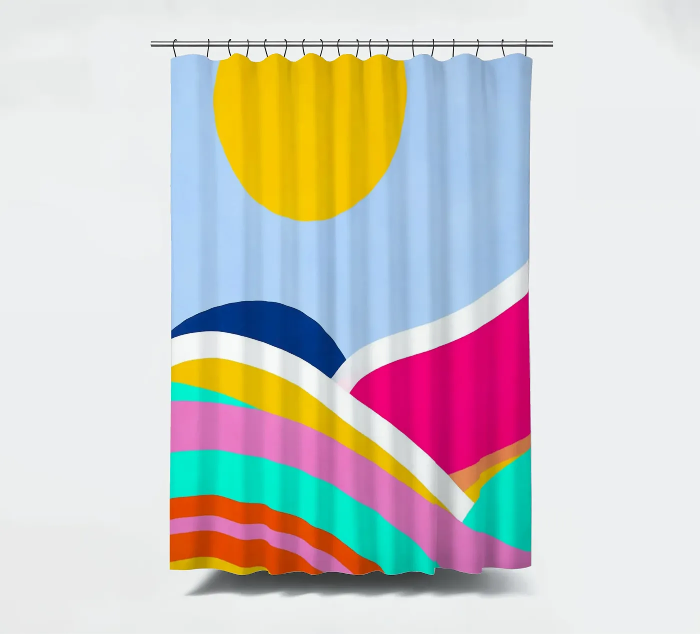 Sunset waves Duschvorhang von Mathudace Créas